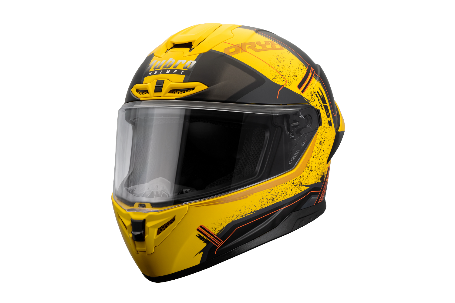 LUBRO CORSA TECH 361黃 彩繪 大鴨尾 全罩式帽款