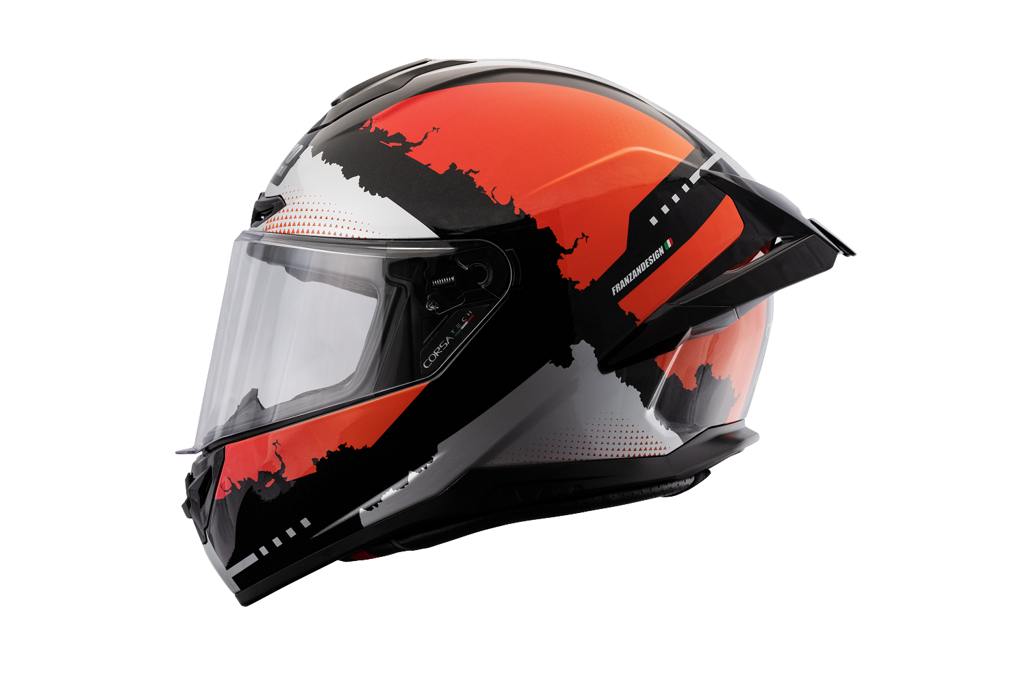 LUBRO CORSA TECH 進化紅 彩繪 大鴨尾 全罩式帽款