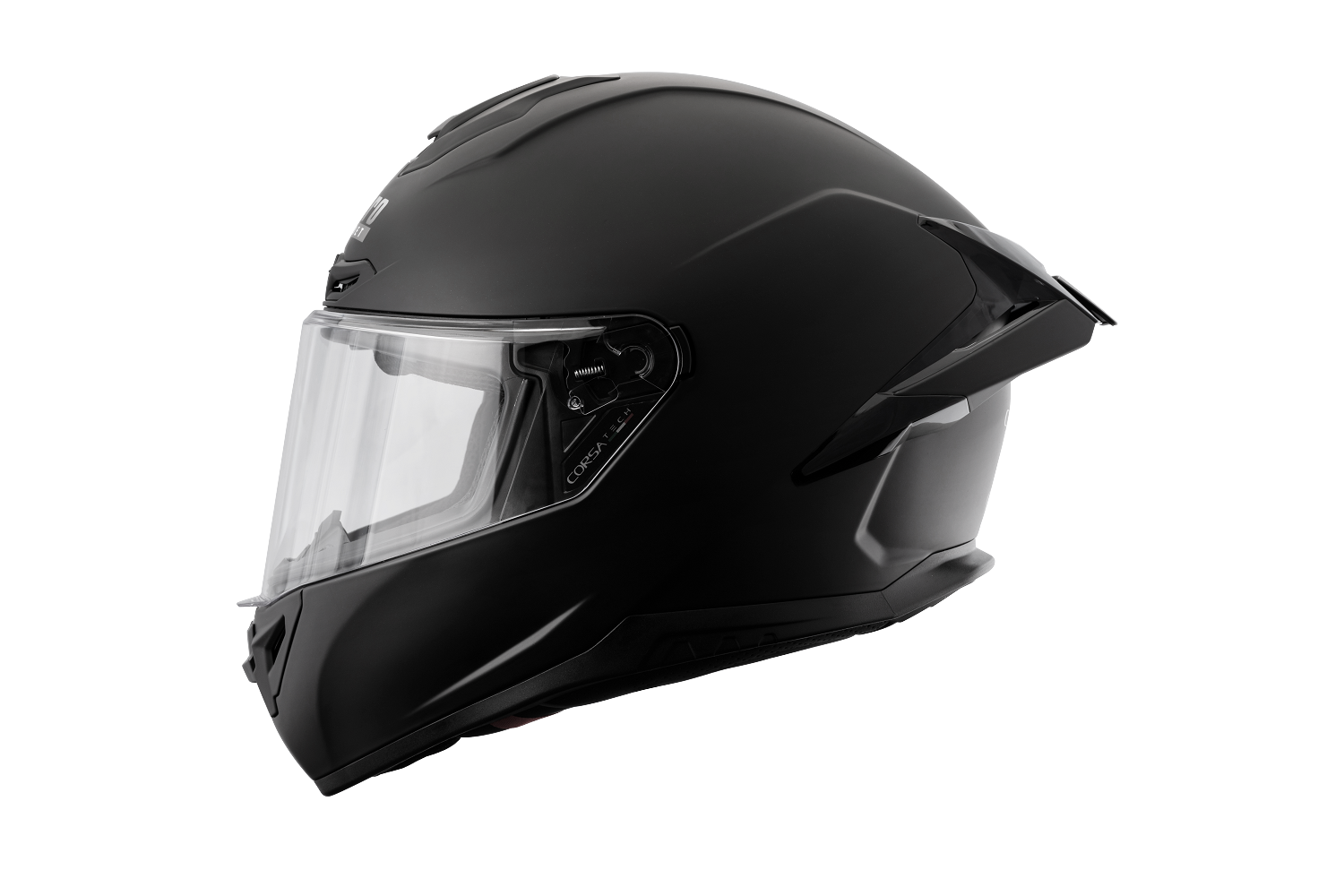 LUBRO CORSA TECH 消光黑 素色 大鴨尾 全罩式帽款