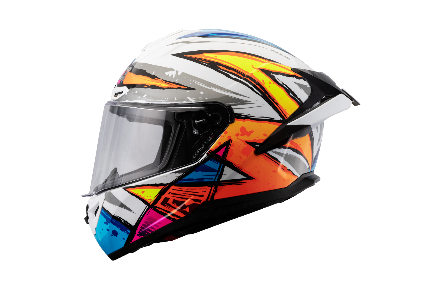 LUBRO CORSA TECH 衝刺黃 彩繪 大鴨尾 全罩式帽款