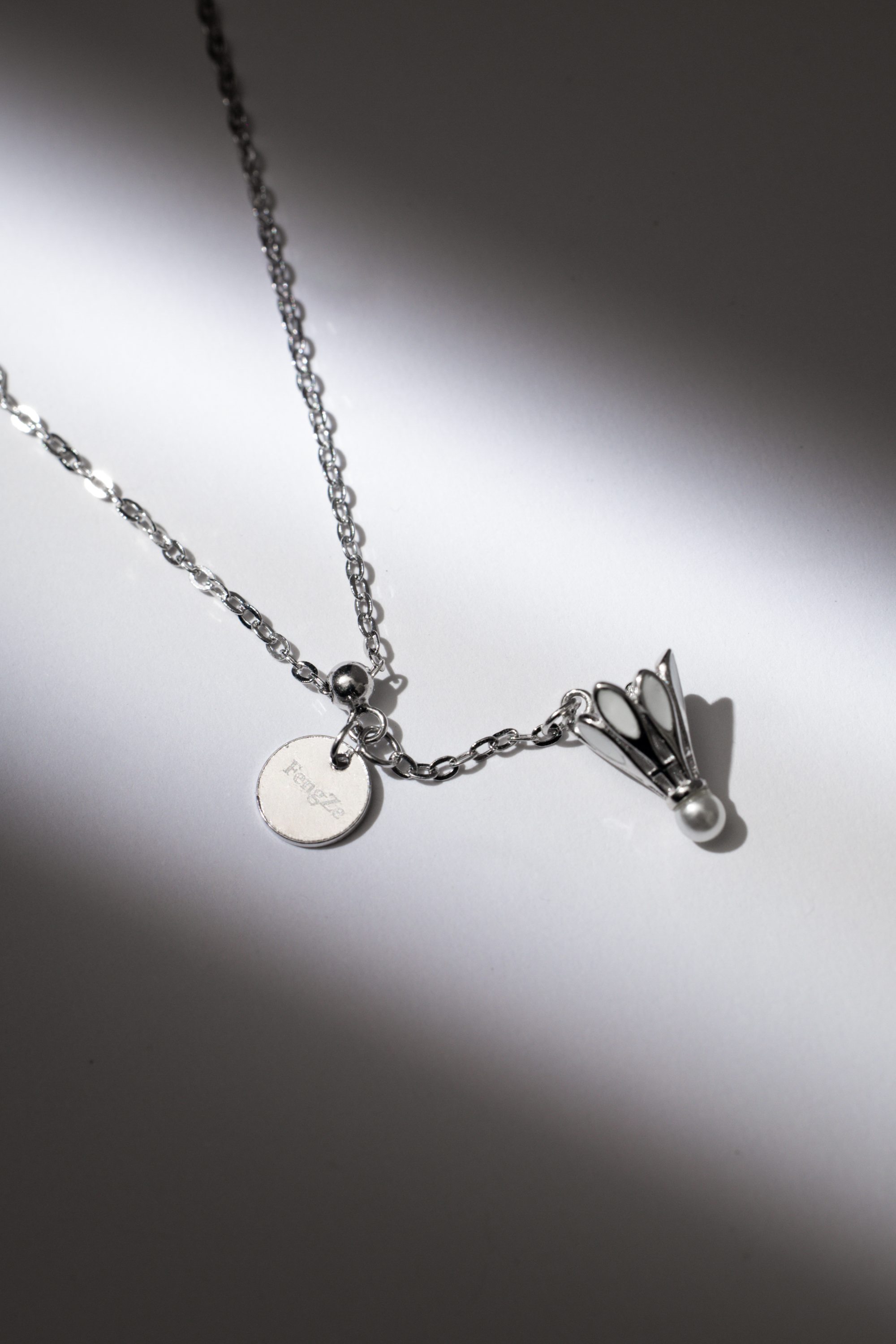 羽見心動純銀圓牌項鍊