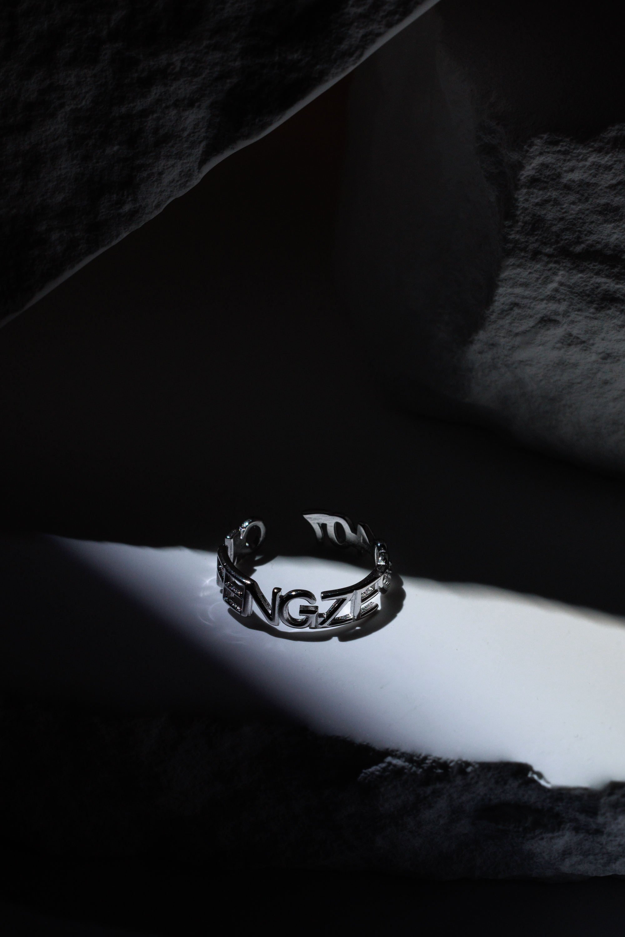 愛在指間鋯石純銀戒指