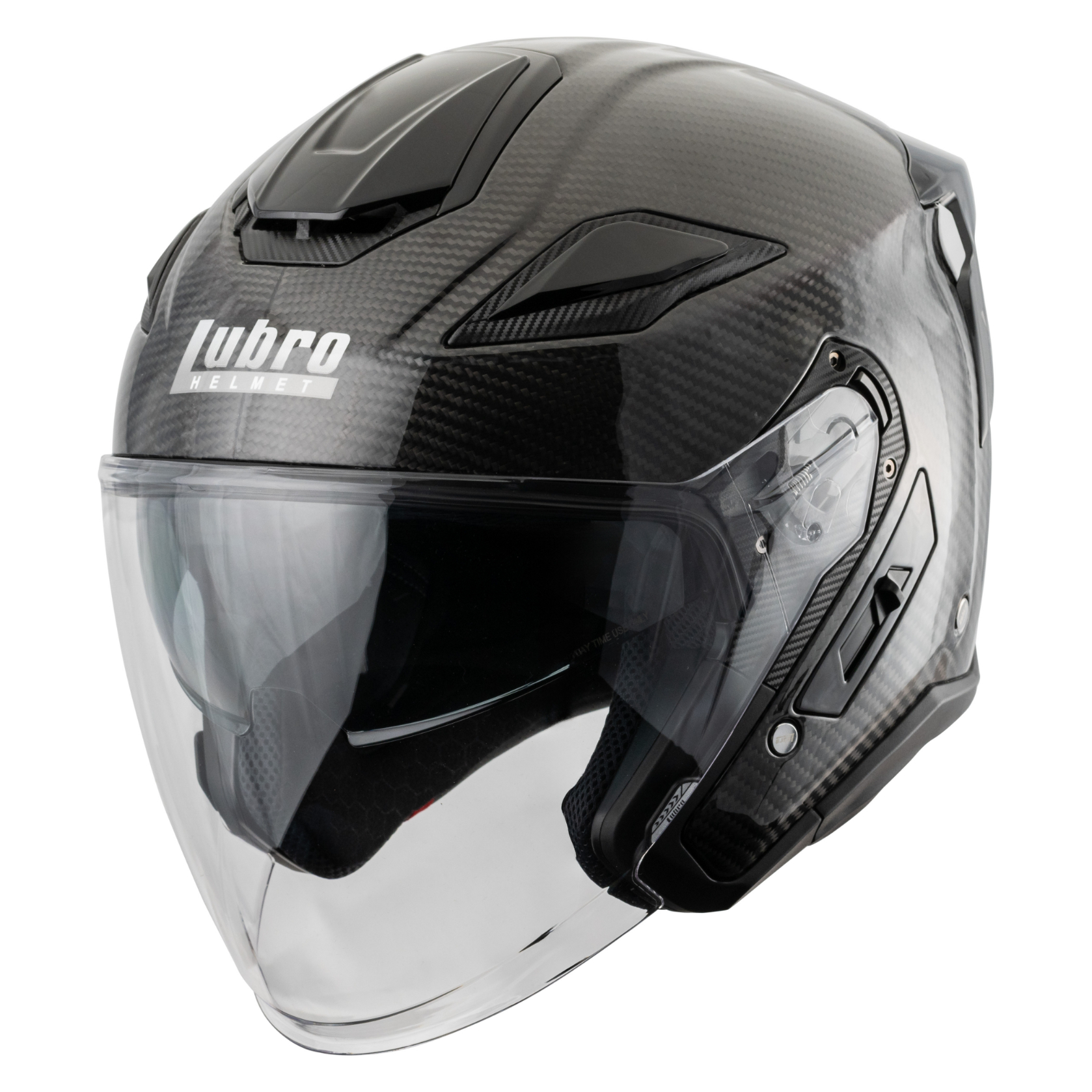 LUBRO GT TECH 碳纖維 內墨片 四分之三罩式帽款