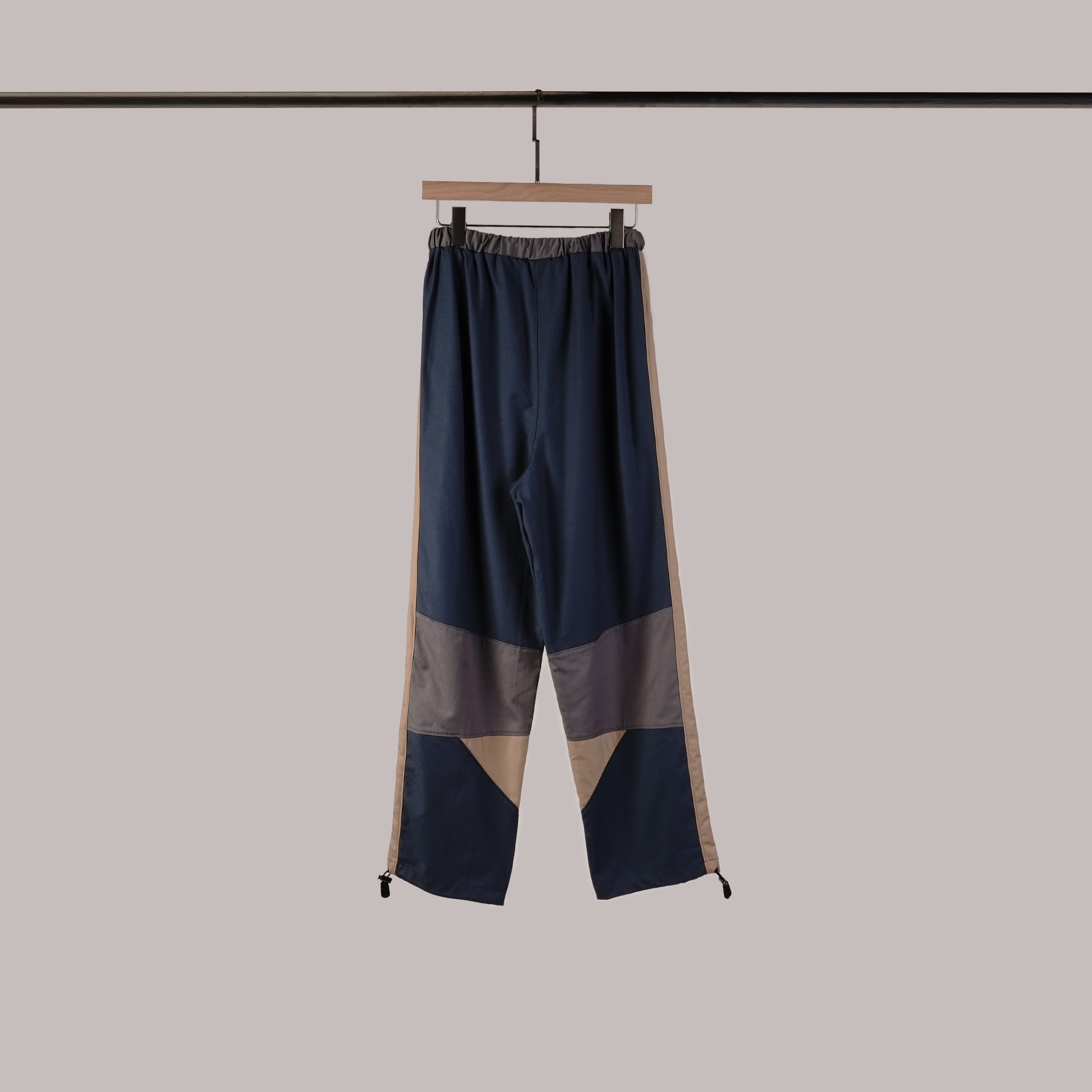 ISFN | 拼接藍卡其褲