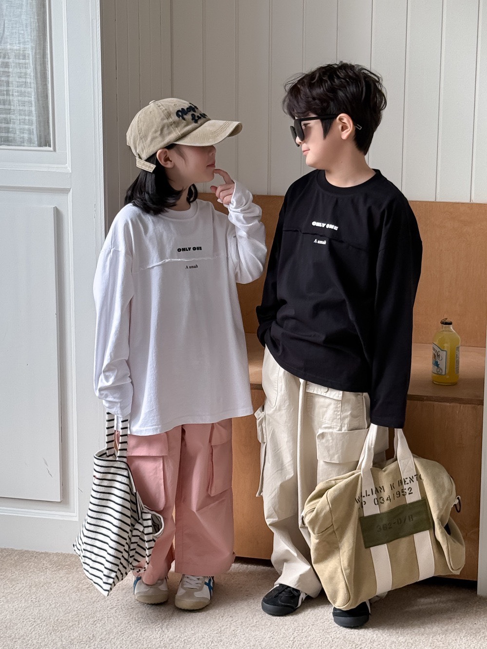 百搭雙口袋工裝褲