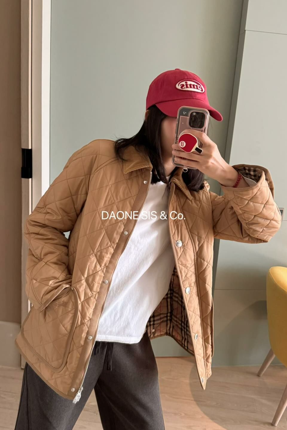 Burberry 蜂蜜金束腰長版外套（腰帶可拆） XS