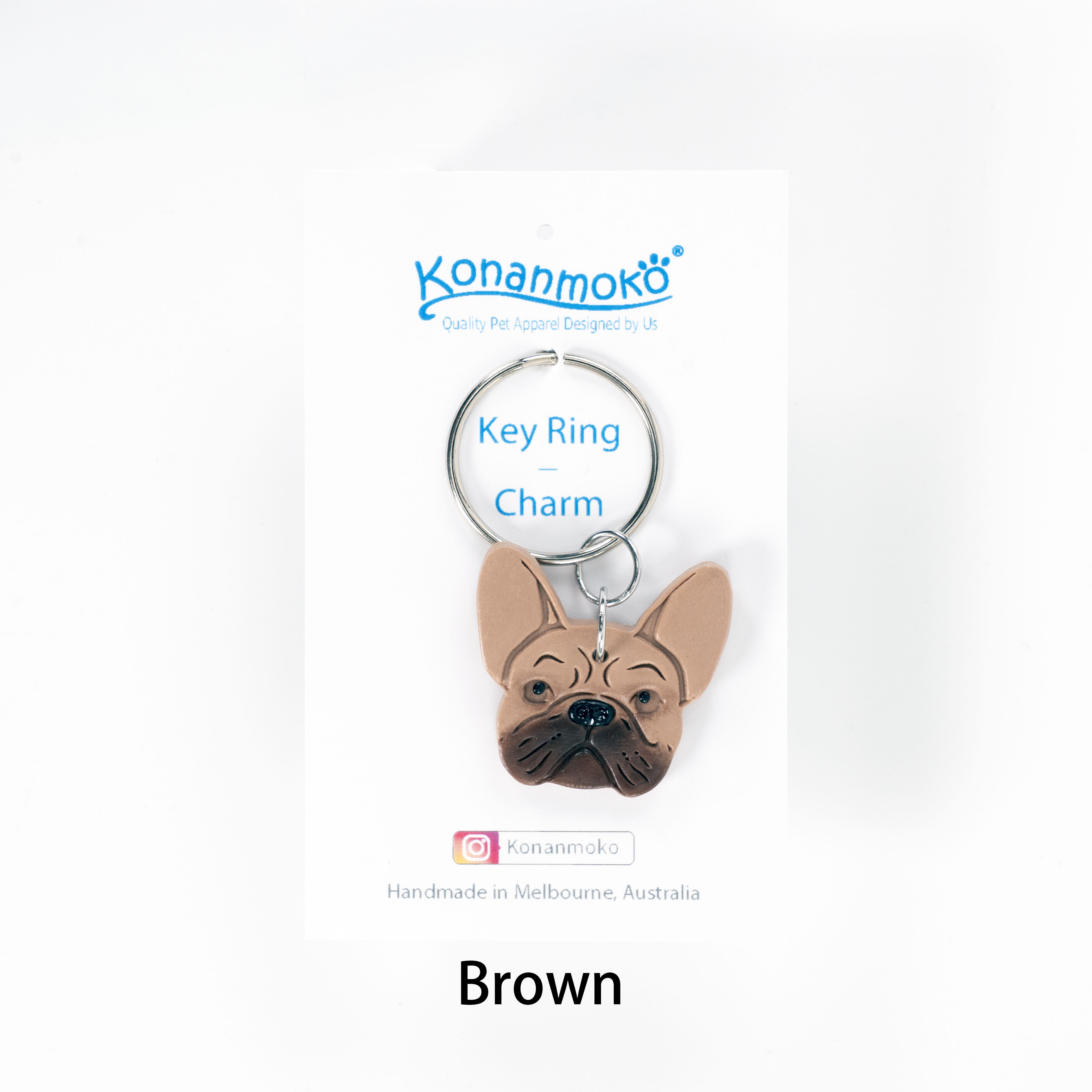 French Bulldog Key Ring Charm