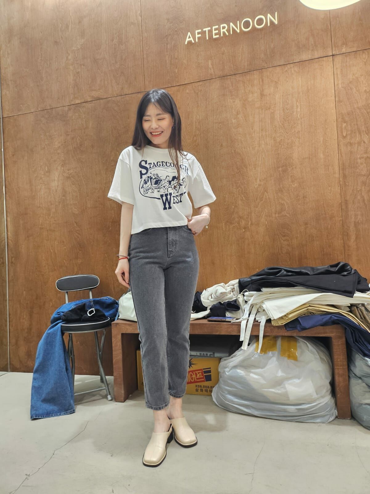 AF4013 馬車圖案Tee