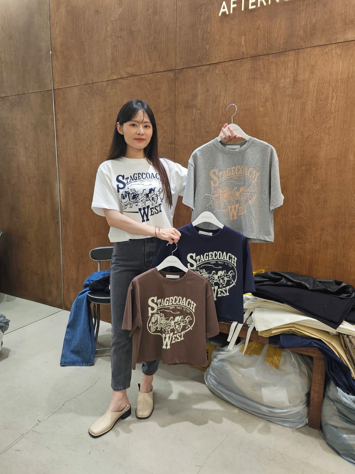 AF4013 馬車圖案Tee