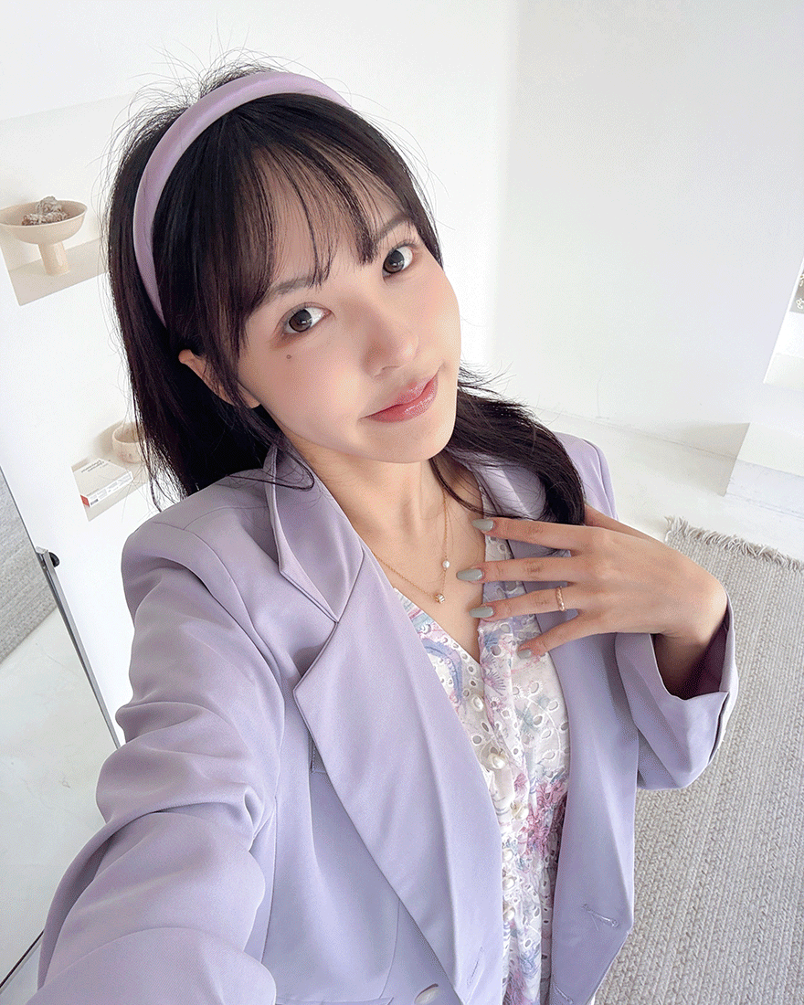心動氛圍高級感小臉緞面髮箍-浪漫紫