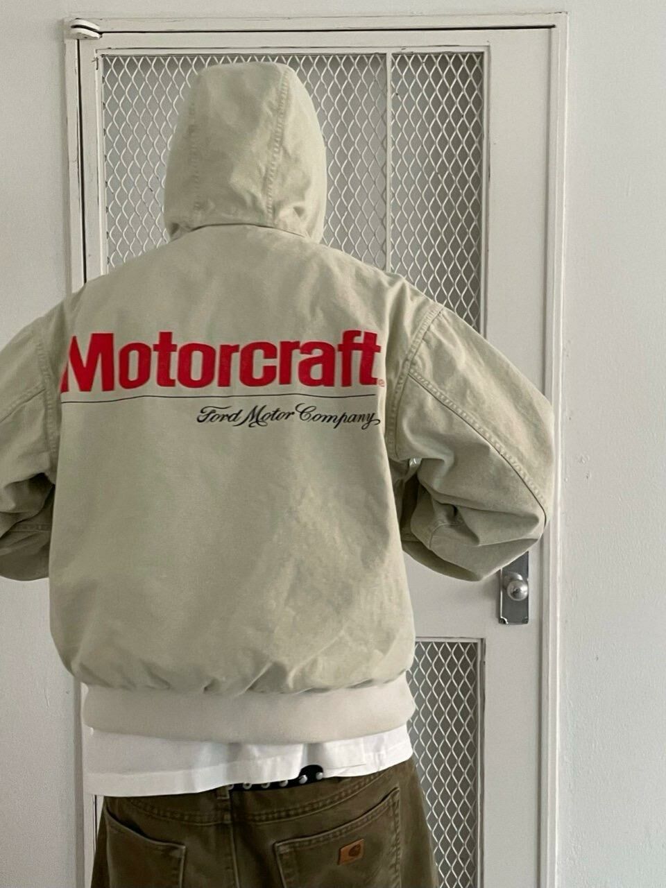 洗水英文字連帽拉鍊外套 (薄夾棉) ARCHIVE-310JK