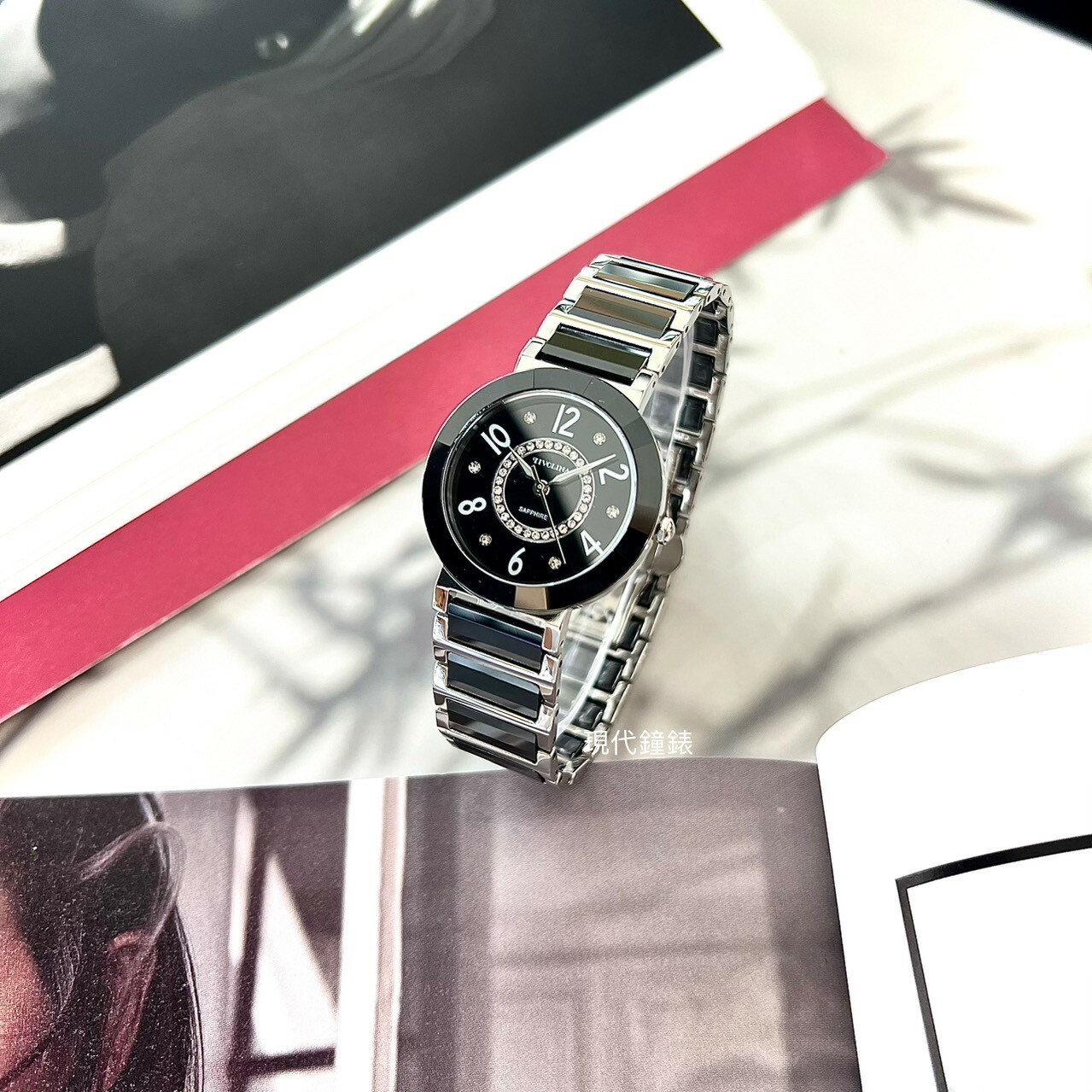 【TIVOLINA 小紅帽】輕奢晶鑽陶瓷腕錶 MAW3712-K 33mm  現代鐘錶