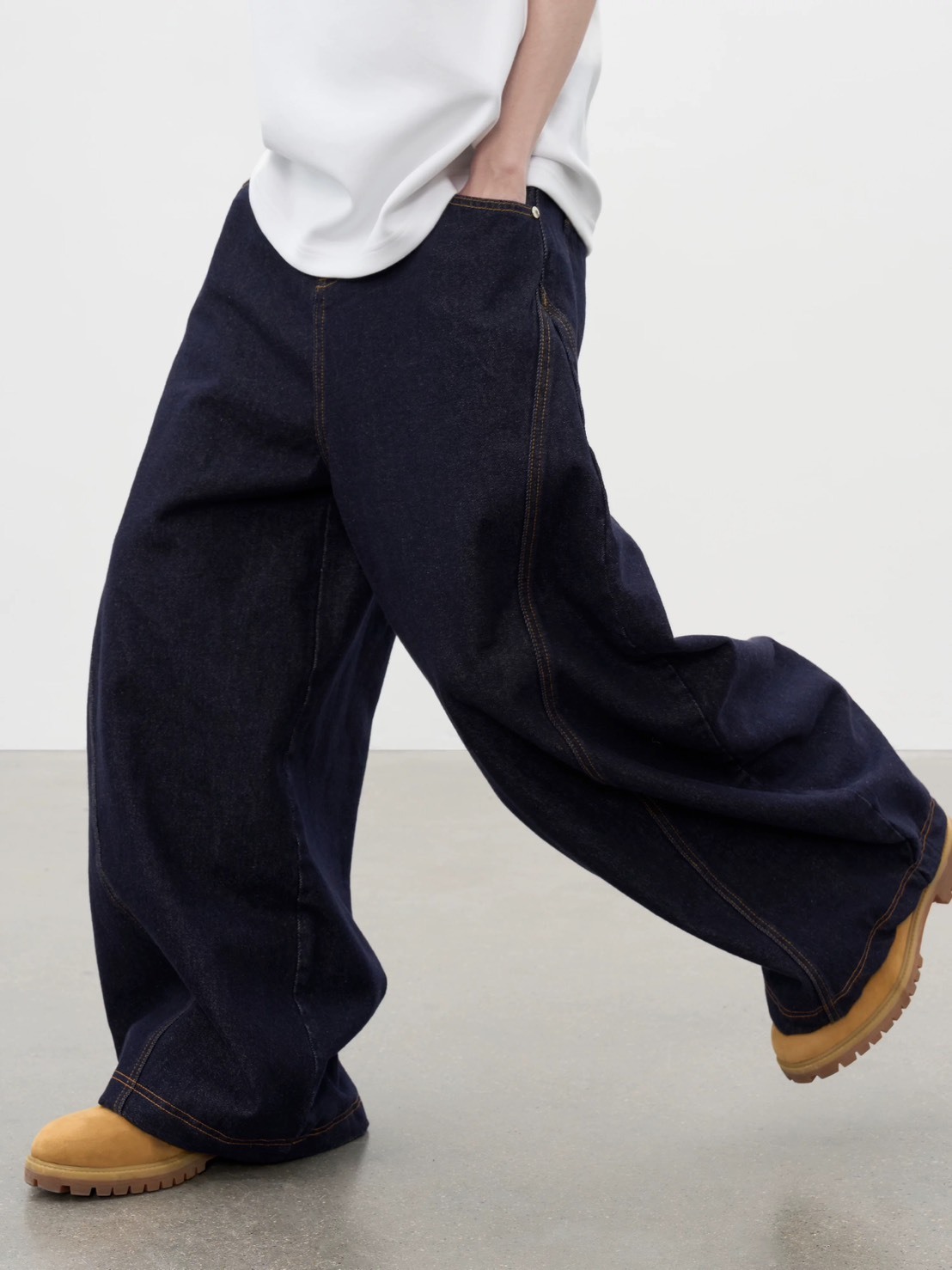 AFGK 美式復古單寧原牛酵洗彎刀牛仔褲 A FEW GOOD KIDS