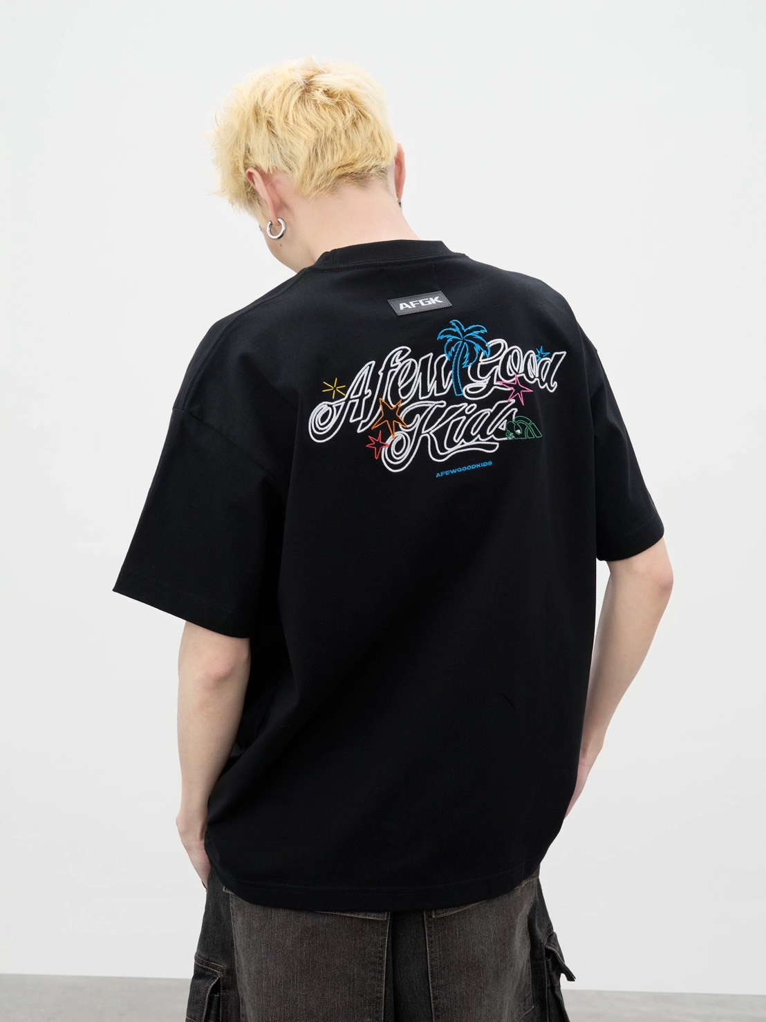 AFGK 椰子樹系列刺繡短T A FEW GOOD KIDS