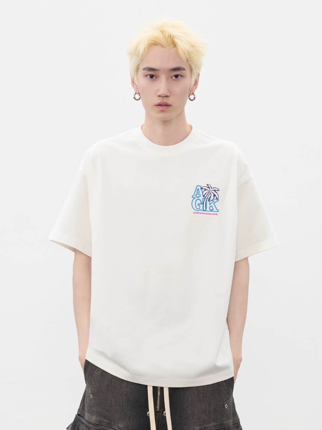 AFGK 椰子樹系列刺繡短T A FEW GOOD KIDS