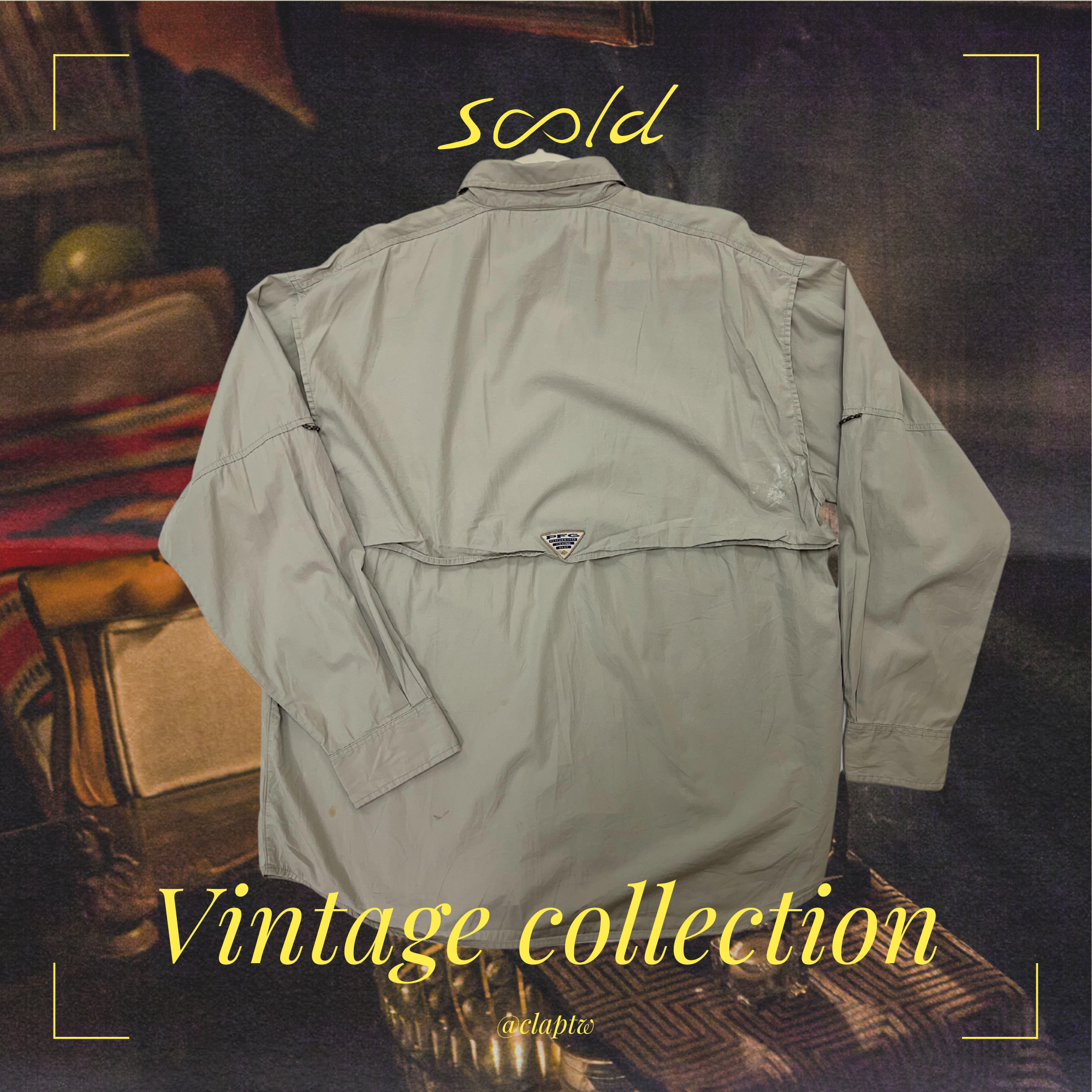 Columbia 經典多口袋戶外襯衫｜灰卡其｜斯里蘭卡製造