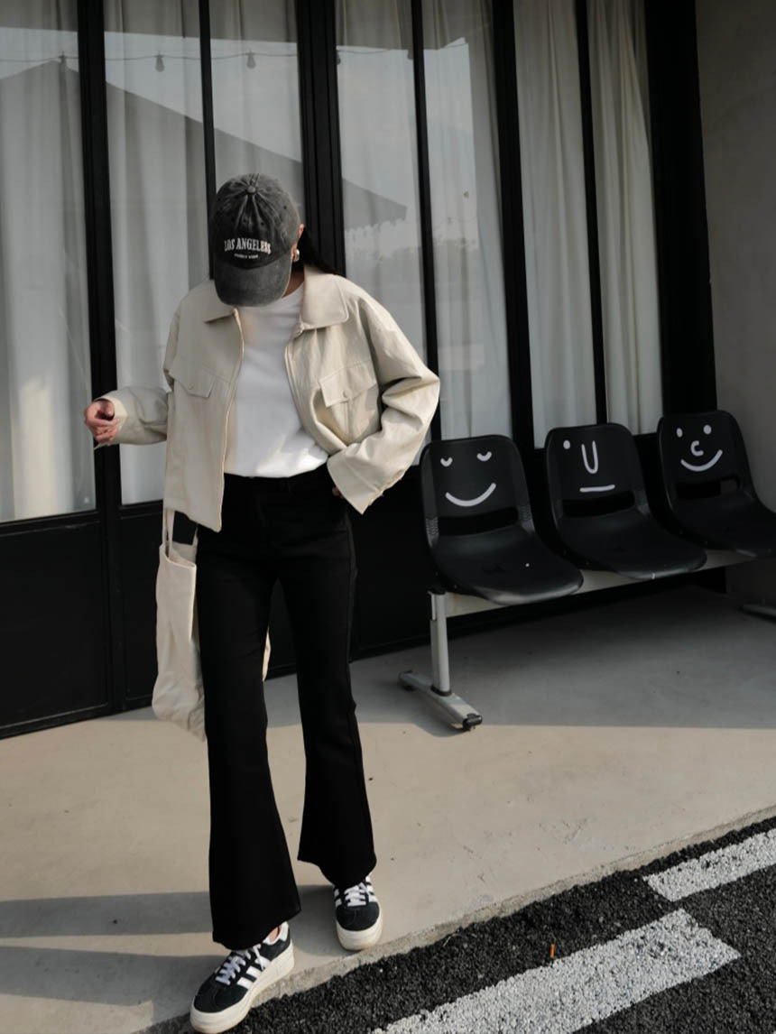 美式復古蛋白皮皮革外套*2色