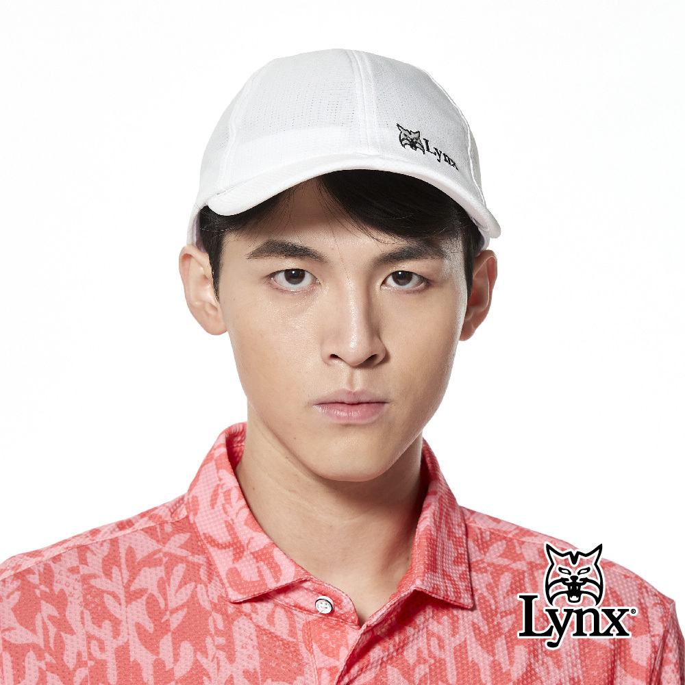【Lynx Golf】可折式沖孔透氣Lynx山貓繡花可調節式球帽