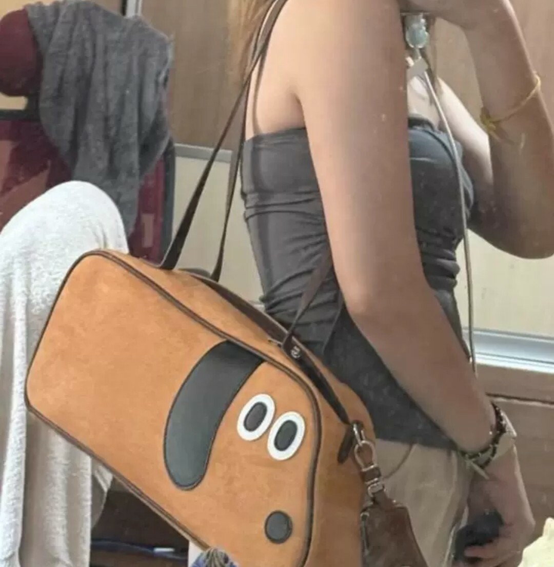 美式風格大容量狗狗造型包