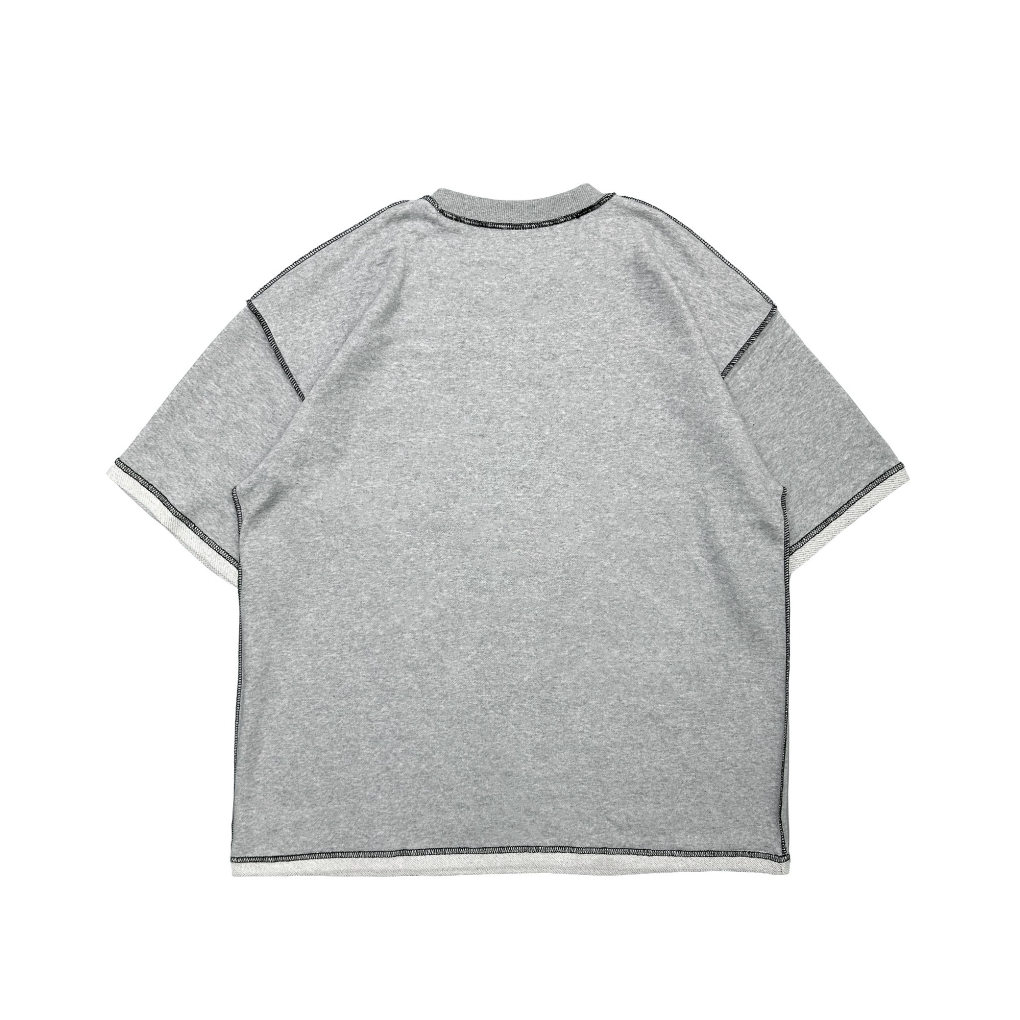 XCTRL 翻摺袖寬版短T-灰