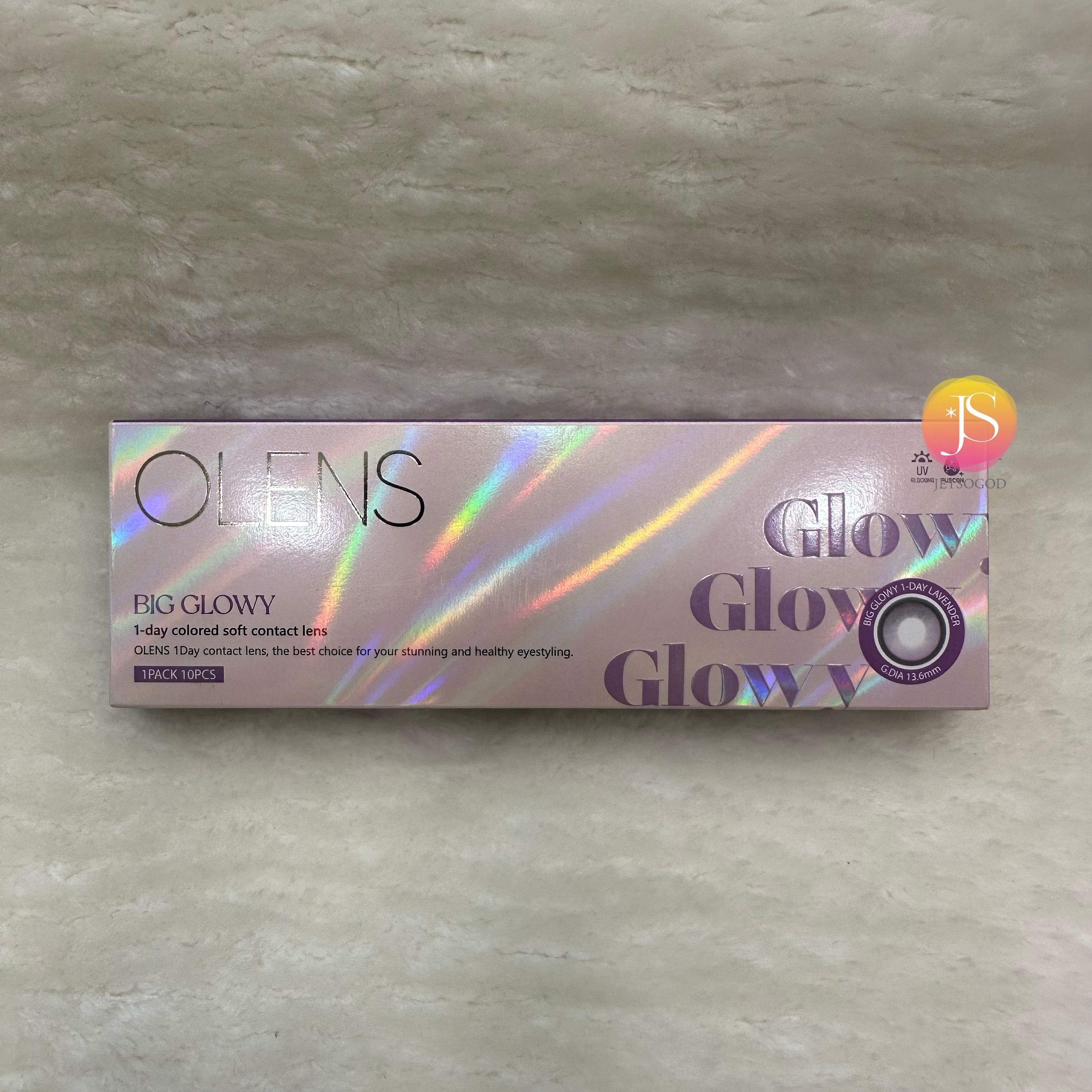 OLENS Big Glowy 1 day (Lavender)(10片)