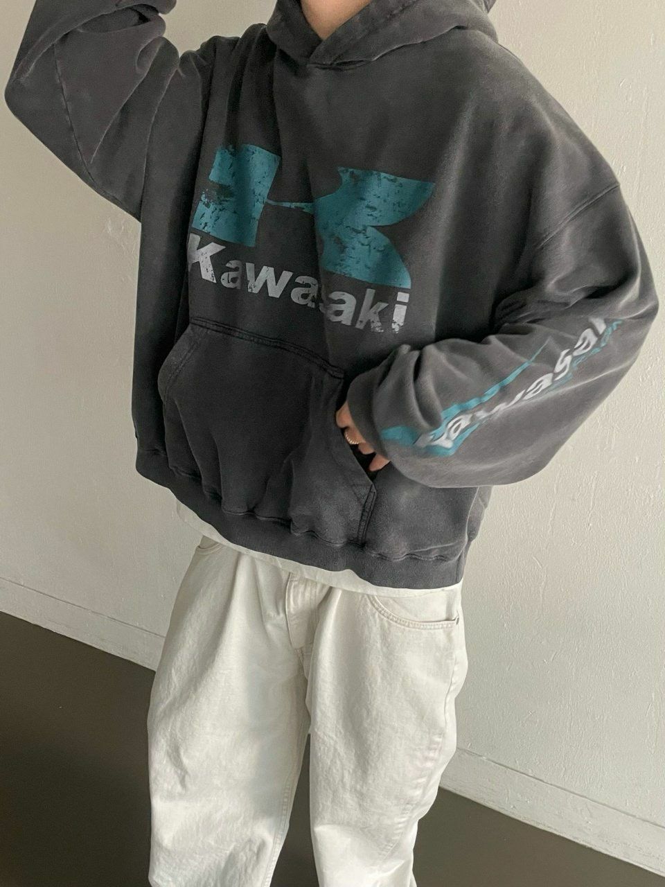 洗水英文字連帽衛衣 ARCHIVE-318T