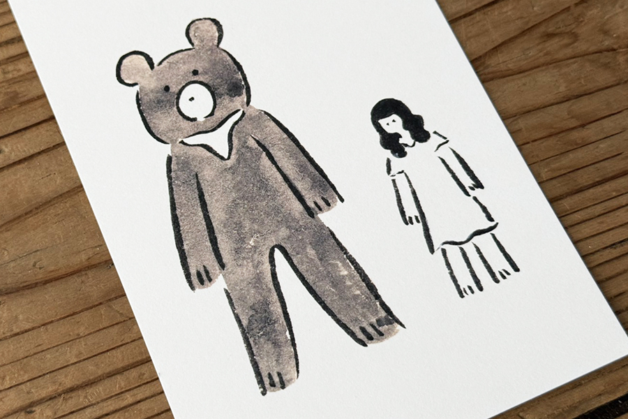 +t企劃x鬼頭祈-明信片 Animals in Taiwan 臺灣黑熊