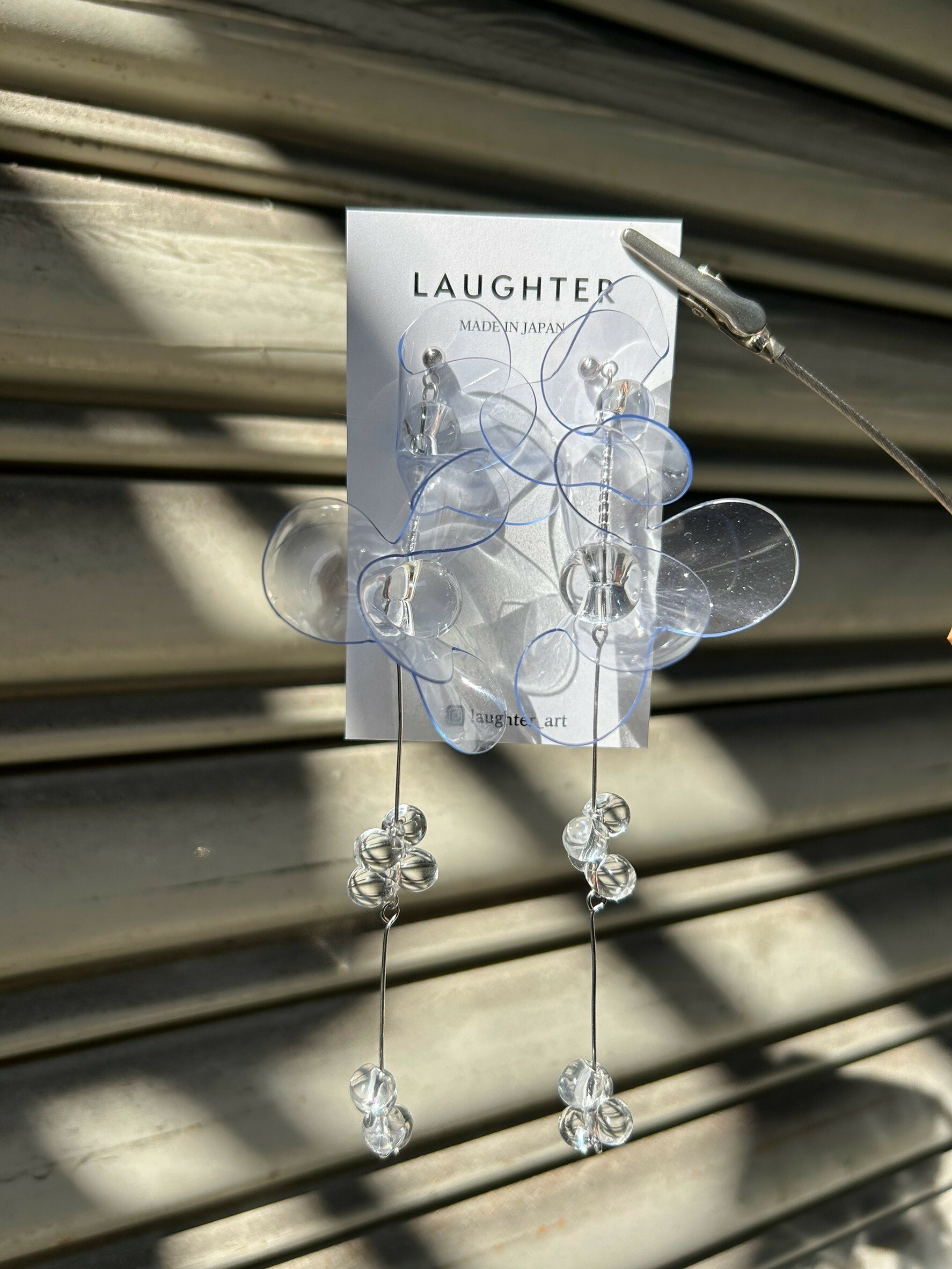 [LAUGHTER] PVC耳環 | 透明 | 耳夾 | NO.243