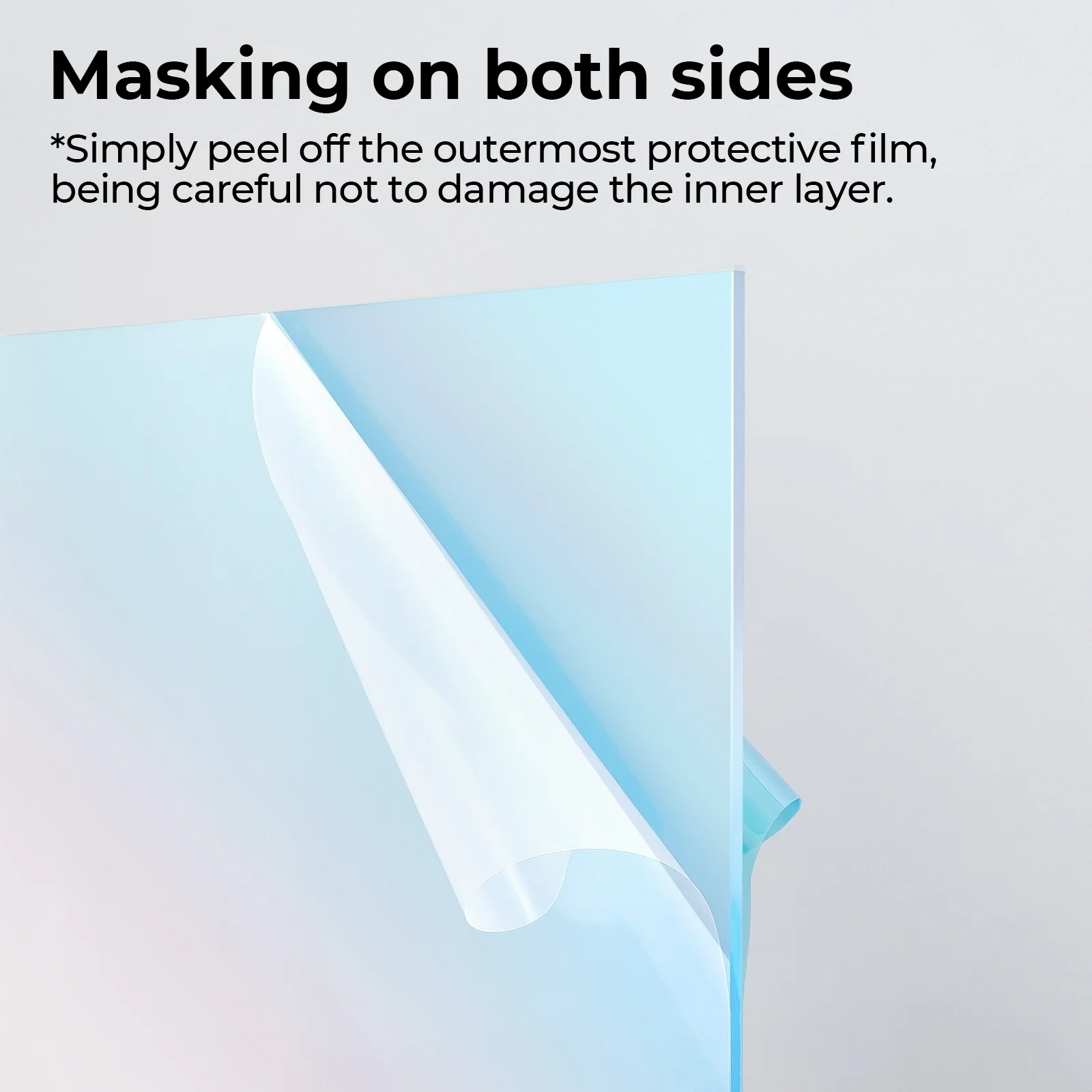 Makeblock xTool 3 毫米 虹彩透明薄膜亞加力板 (300 x 300 毫米, 3 件)