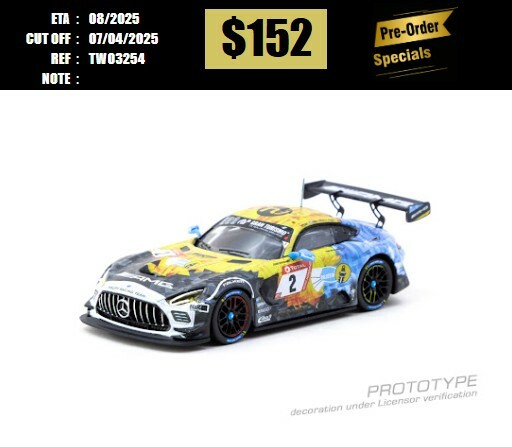 PO-$152 * TARMAC * 1:64 Mercedes-AMG GT3 Nürburgring 24h 2020 Y. Buurman / N. Bastian / P. Ellis / H. Haupt [OD25/03]