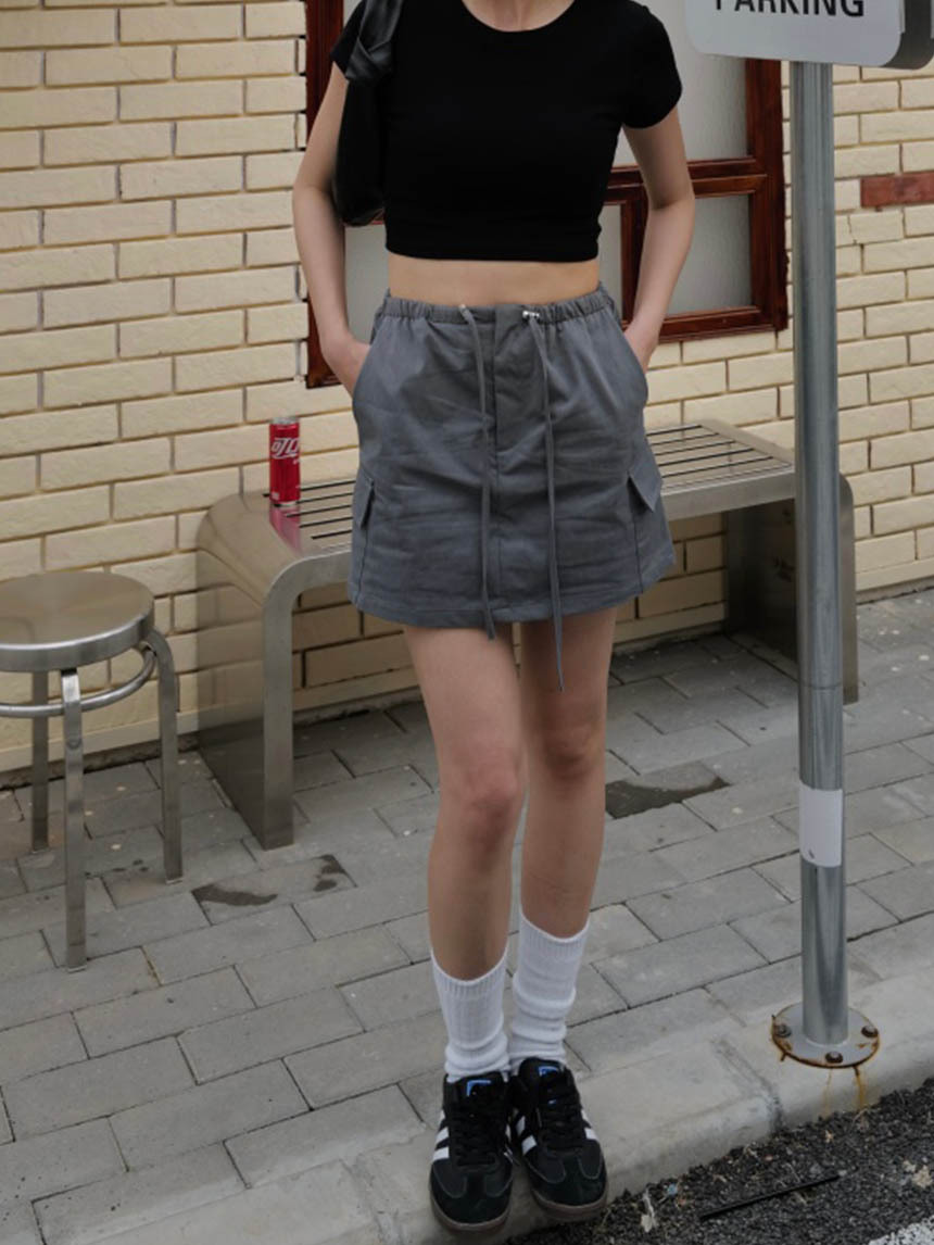 工裝口袋半裙*3色