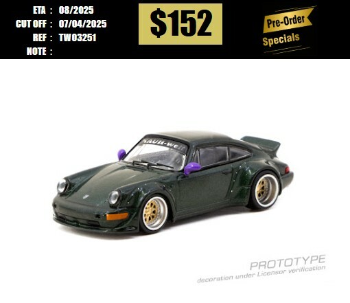 PO-$152 * TARMAC * 1:64 RWB 964 Green [OD25/03]