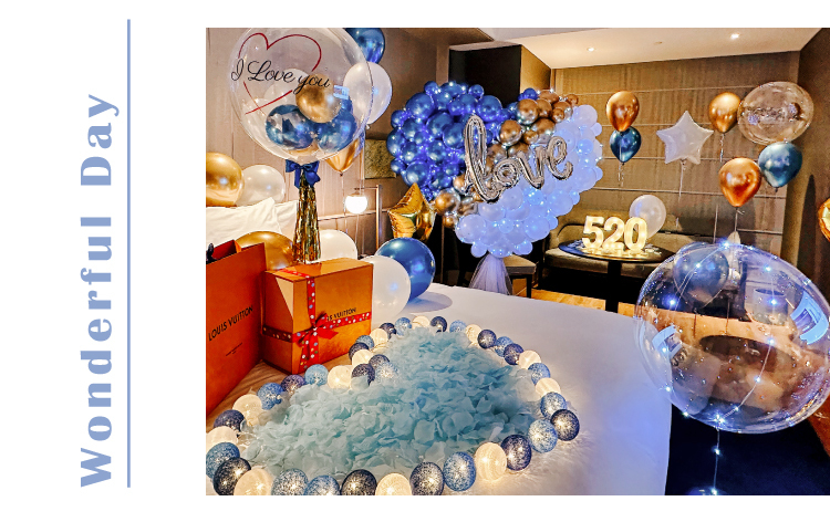 【飯店】情人節．洲際．藍金色系