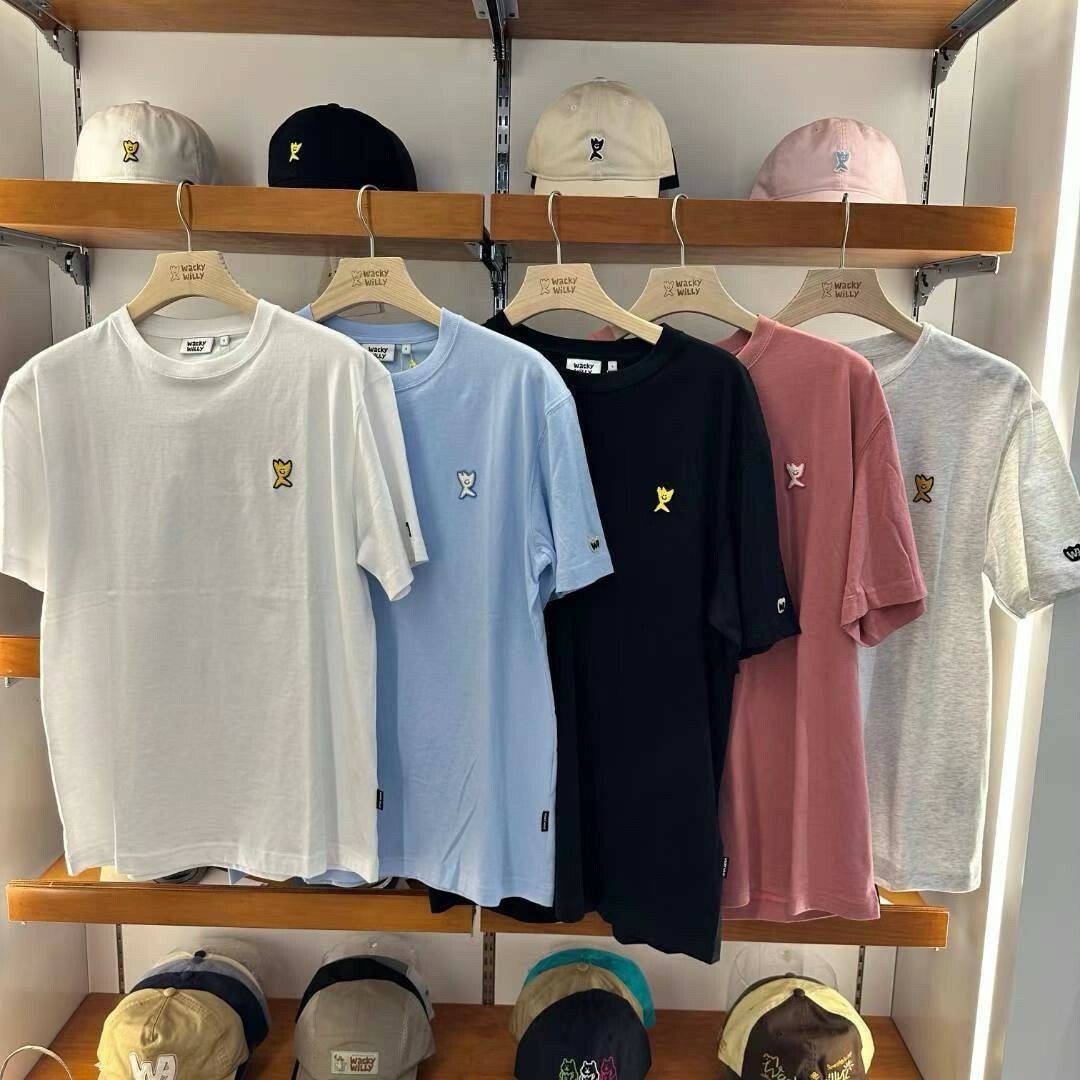 #韓國連線預購 Wacky willy 小飛人  25SS 基本款 胸前小刺繡短踢 五色