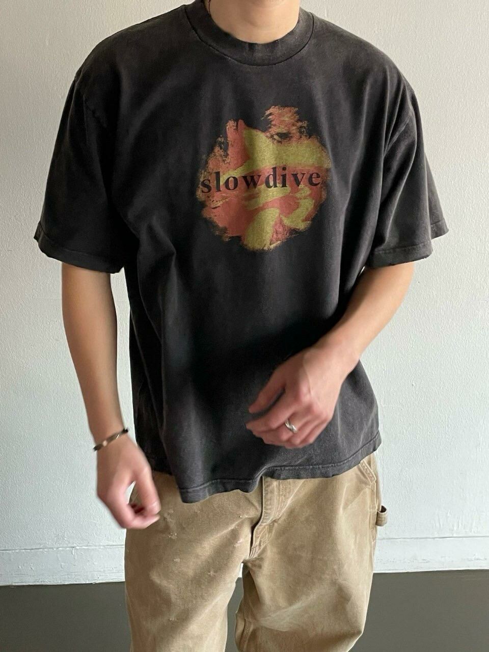 洗水英文字圖案短袖Tee ARCHIVE-323T