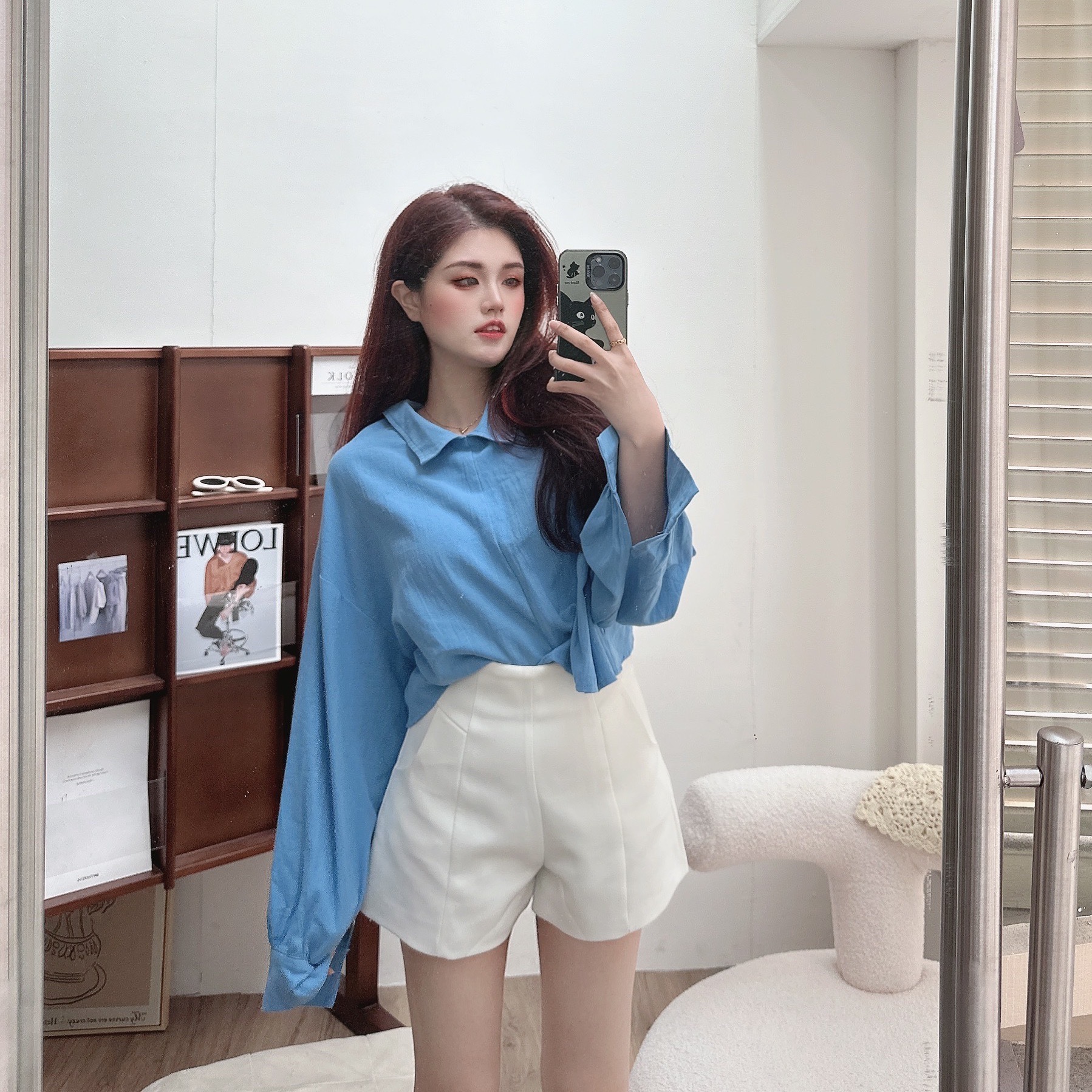 兩面穿造型感襯衫/三色