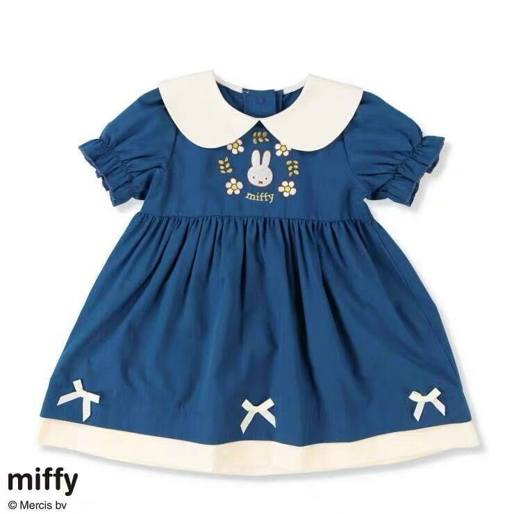 廠單 Miffy 翻領短袖連衣裙