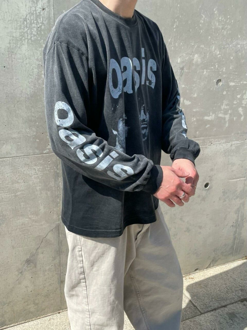 洗水英文字圖案長袖衫 ARCHIVE-330T