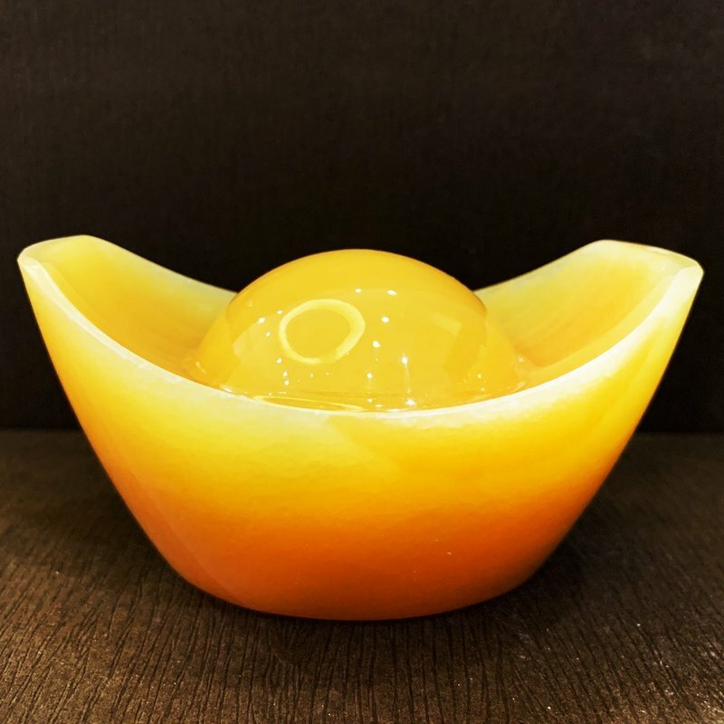 大藝石代 一碇銀招財金元寶