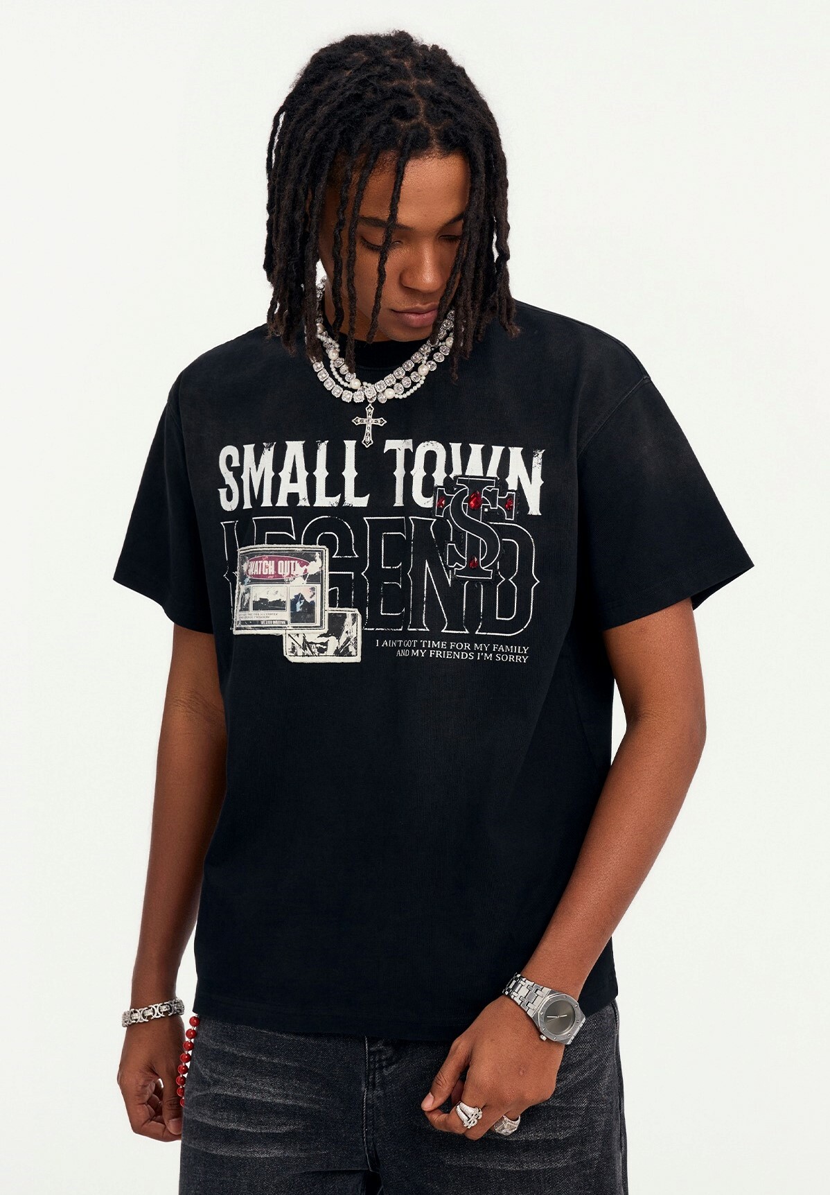 STK SmallTownKid 水洗貼布 紅寶石 短袖 T恤