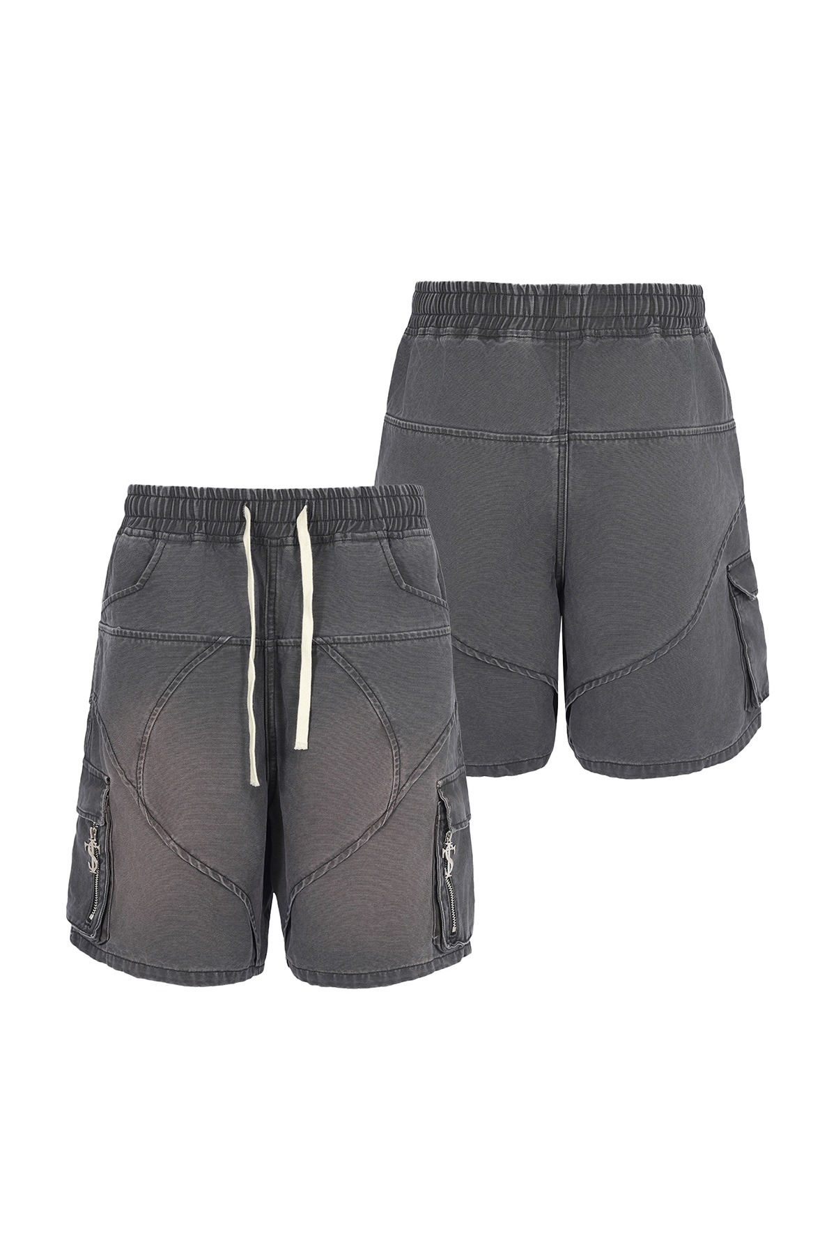 STK SmallTownKid 水洗解構 牛仔短褲