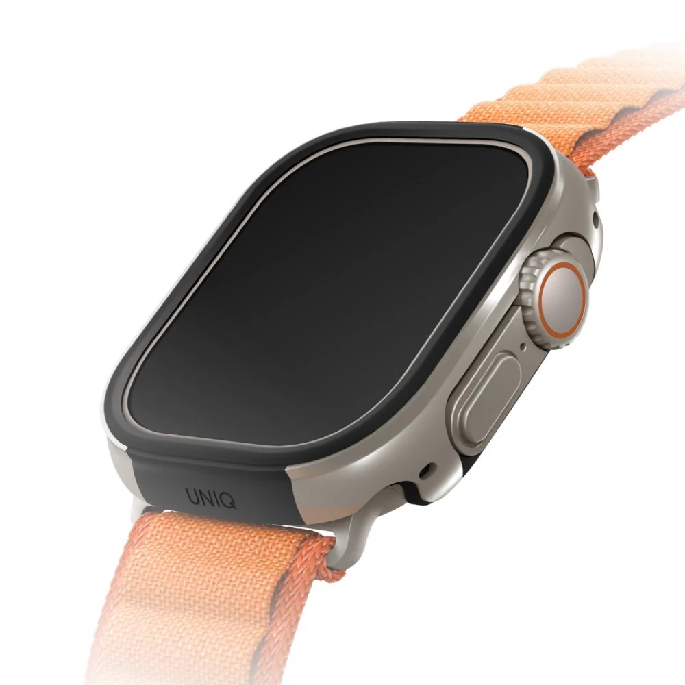 UNIQ｜Valencia Apple Watch Ultra 輕薄鋁合金防撞保護殼 49mm 銀色