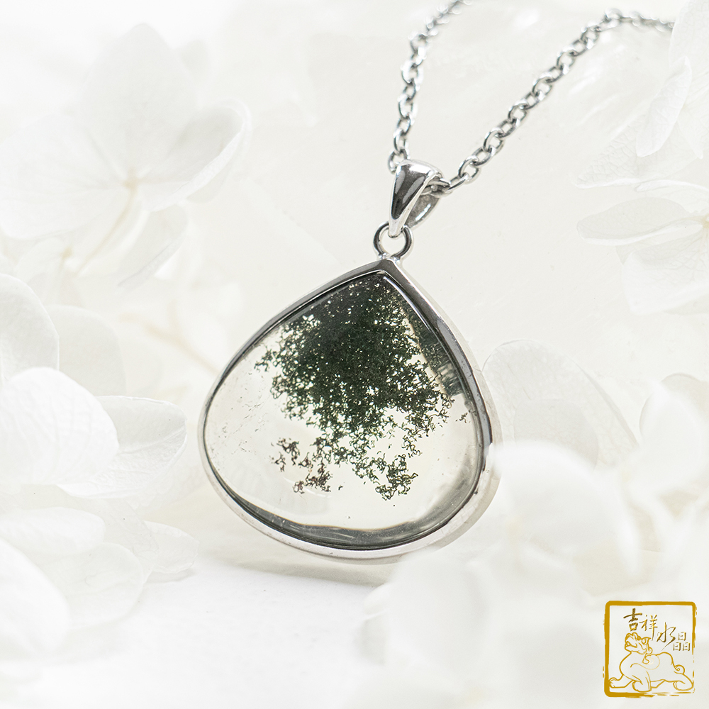 綠幽靈水滴墜 7.1g 貴人好運