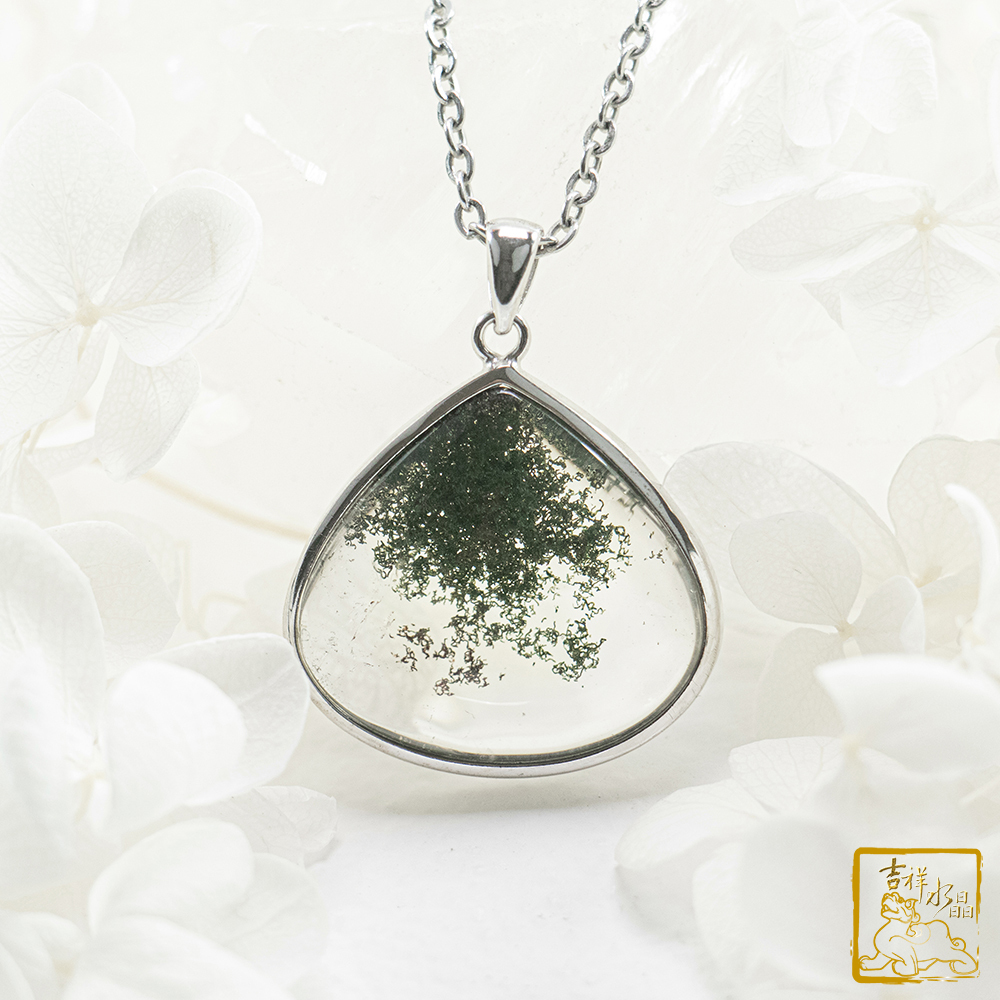 綠幽靈水滴墜 7.1g 貴人好運