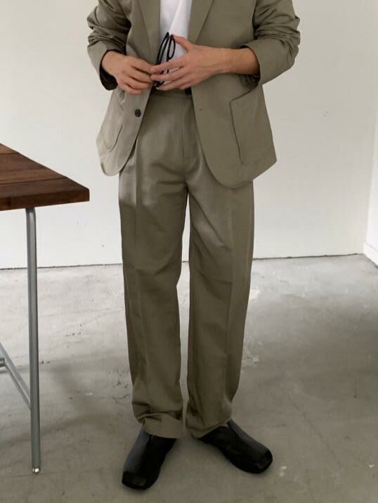 淨色鬆身西褲 Veil-019P