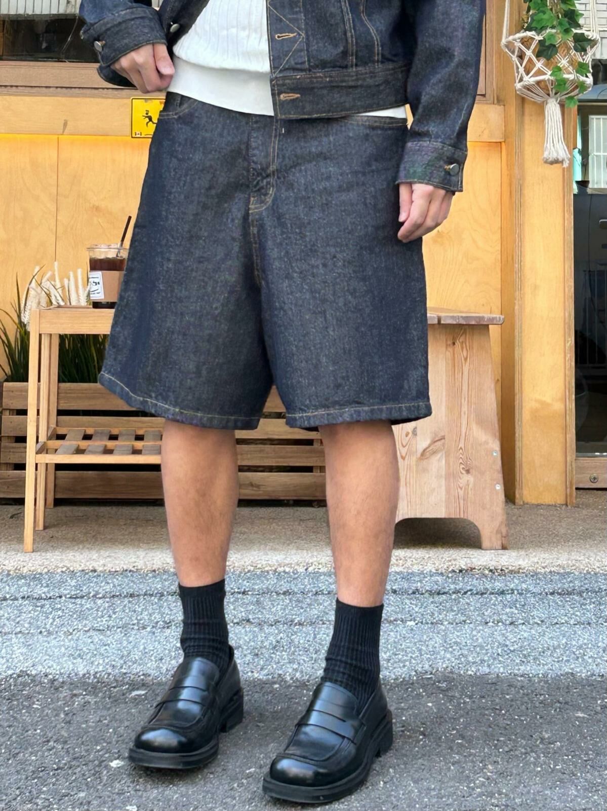 淨色牛仔短褲 Veil-022P