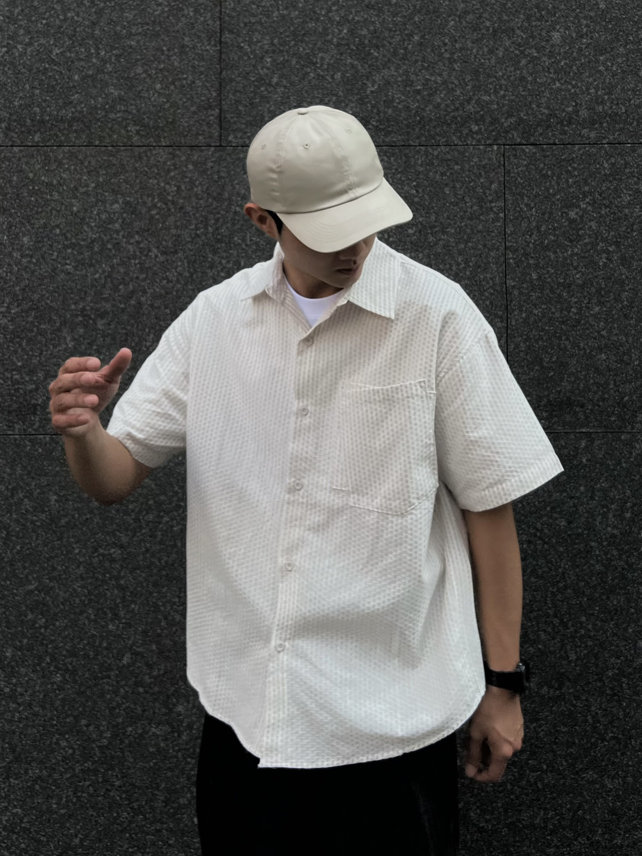 [1atm] 斜口-軌道襯衫