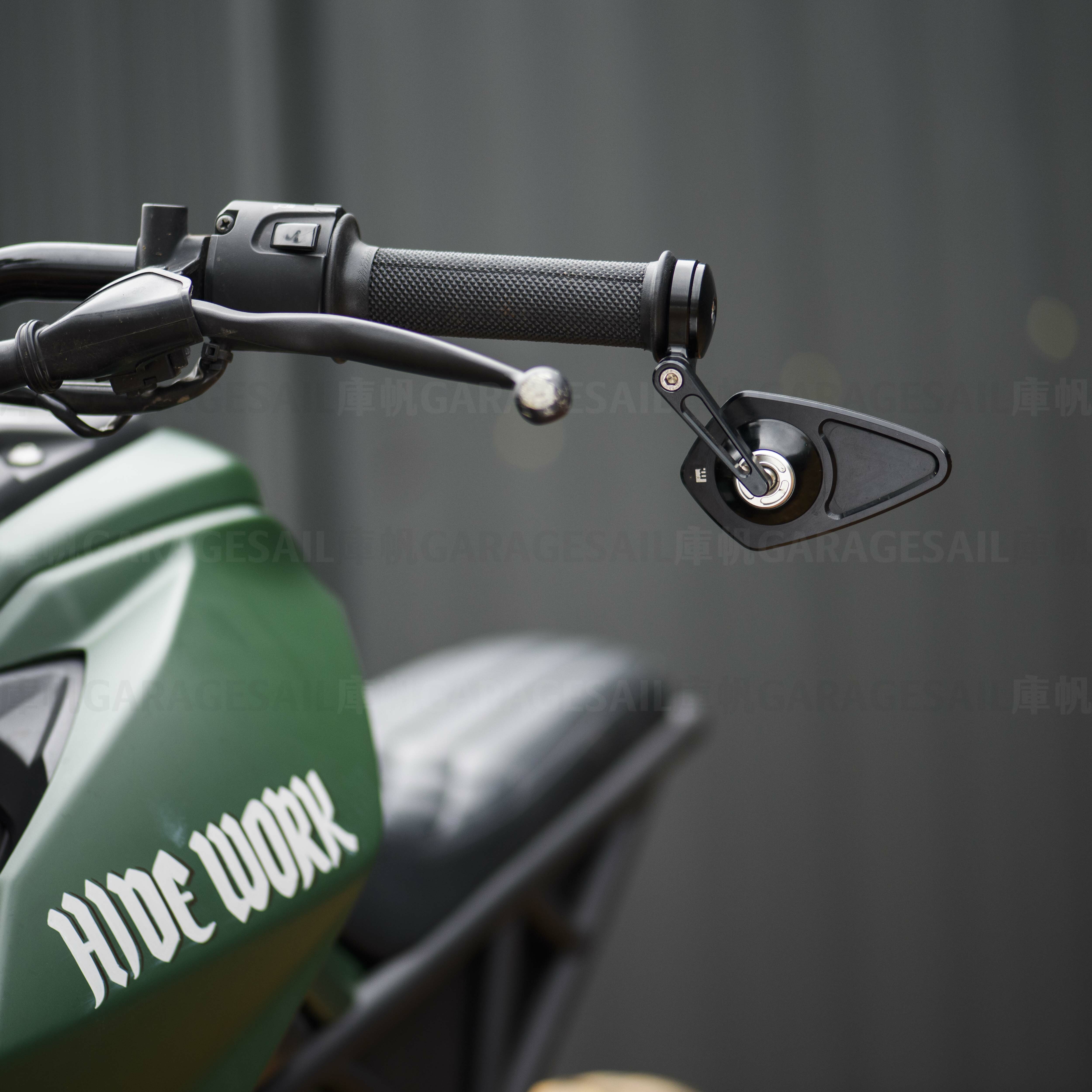 Motogadget 把手端 後照鏡 小菱形 短桿