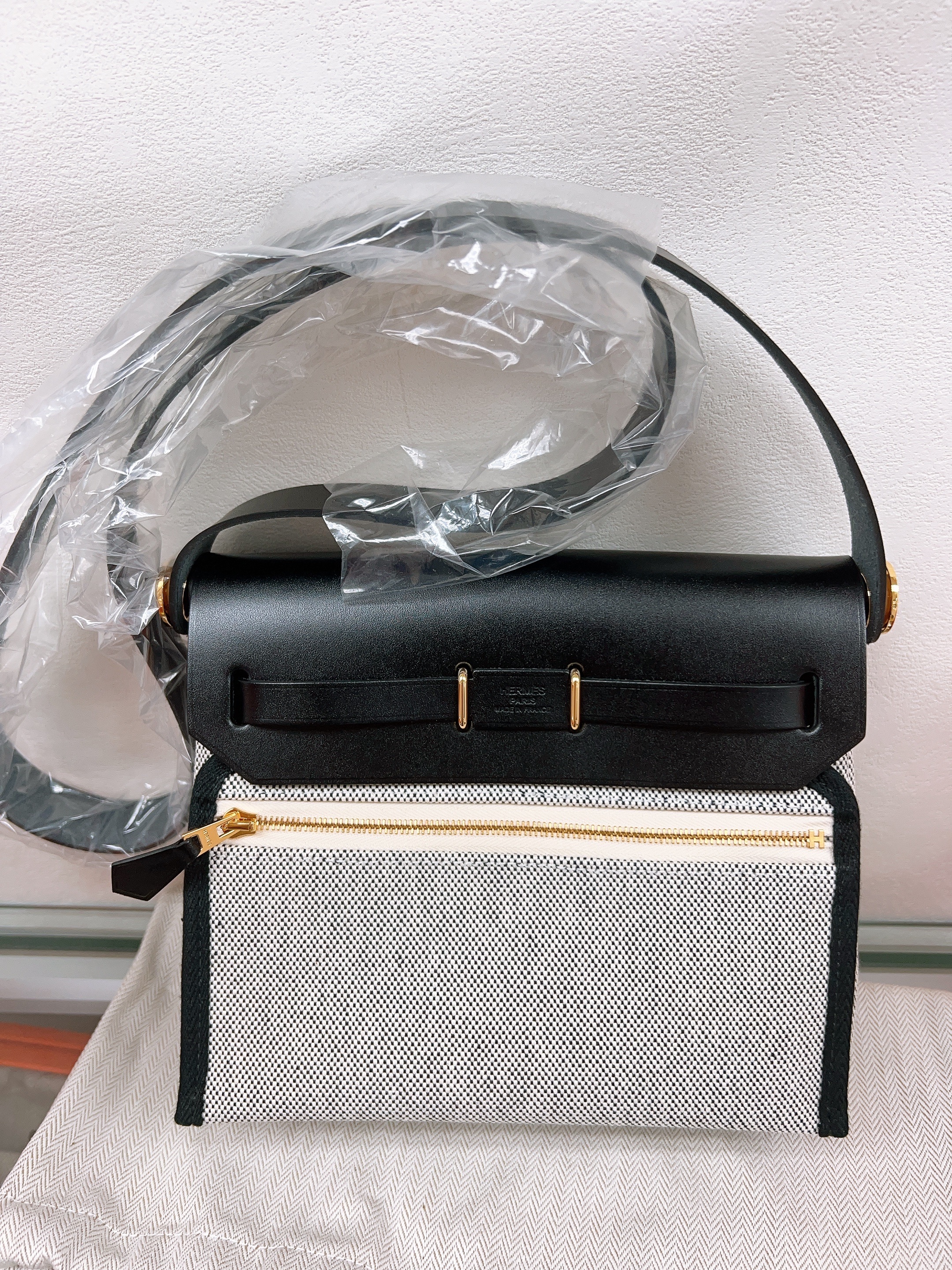 *Brand New* Hermes mini herbag/ black ghw/ stamp w