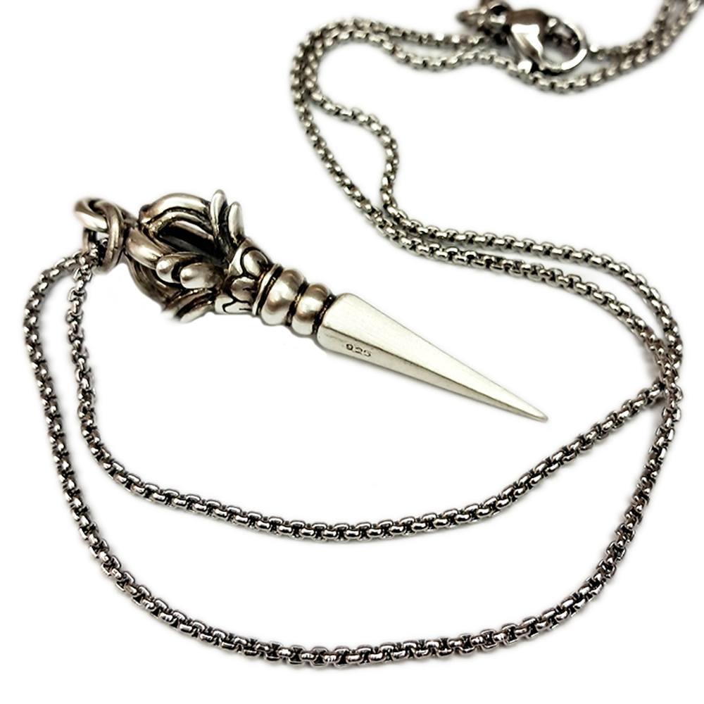 普巴杵{925純銀} 墜飾&鈦鋼項鍊【十方】146681